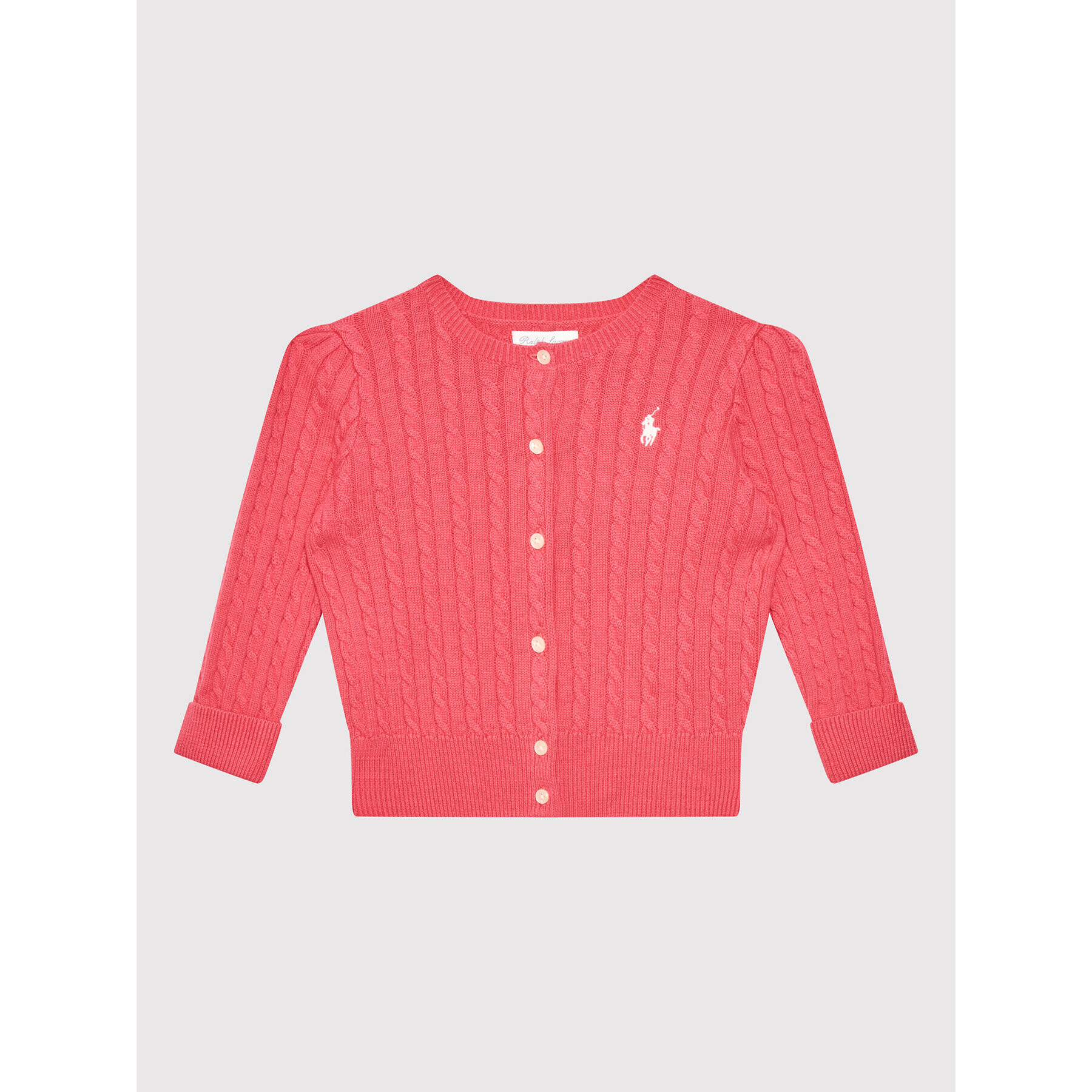 Polo Ralph Lauren Kardigan 312543047034 Růžová Regular Fit - Pepit.cz