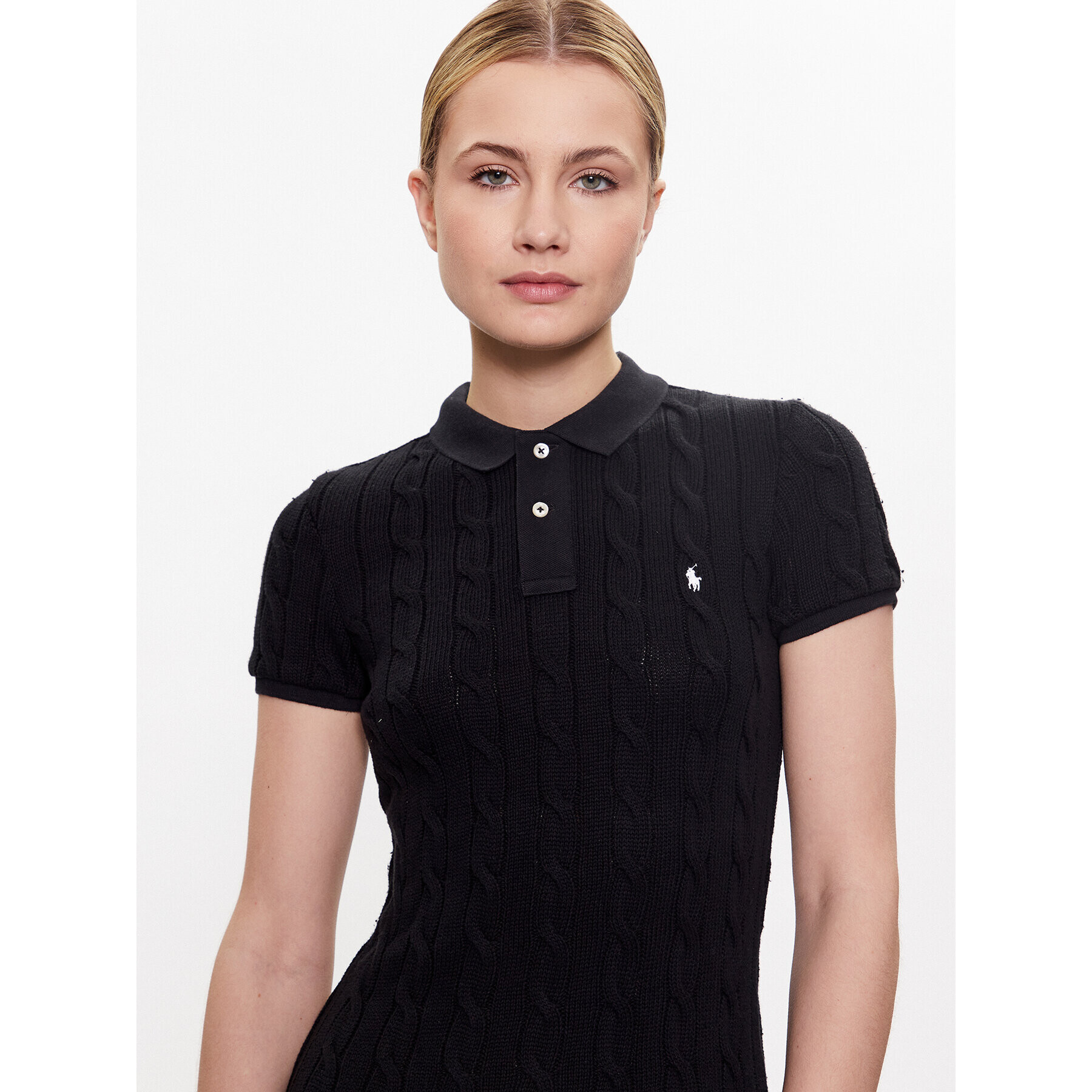 Polo Ralph Lauren Každodenní šaty 211905626001 Černá Slim Fit - Pepit.cz