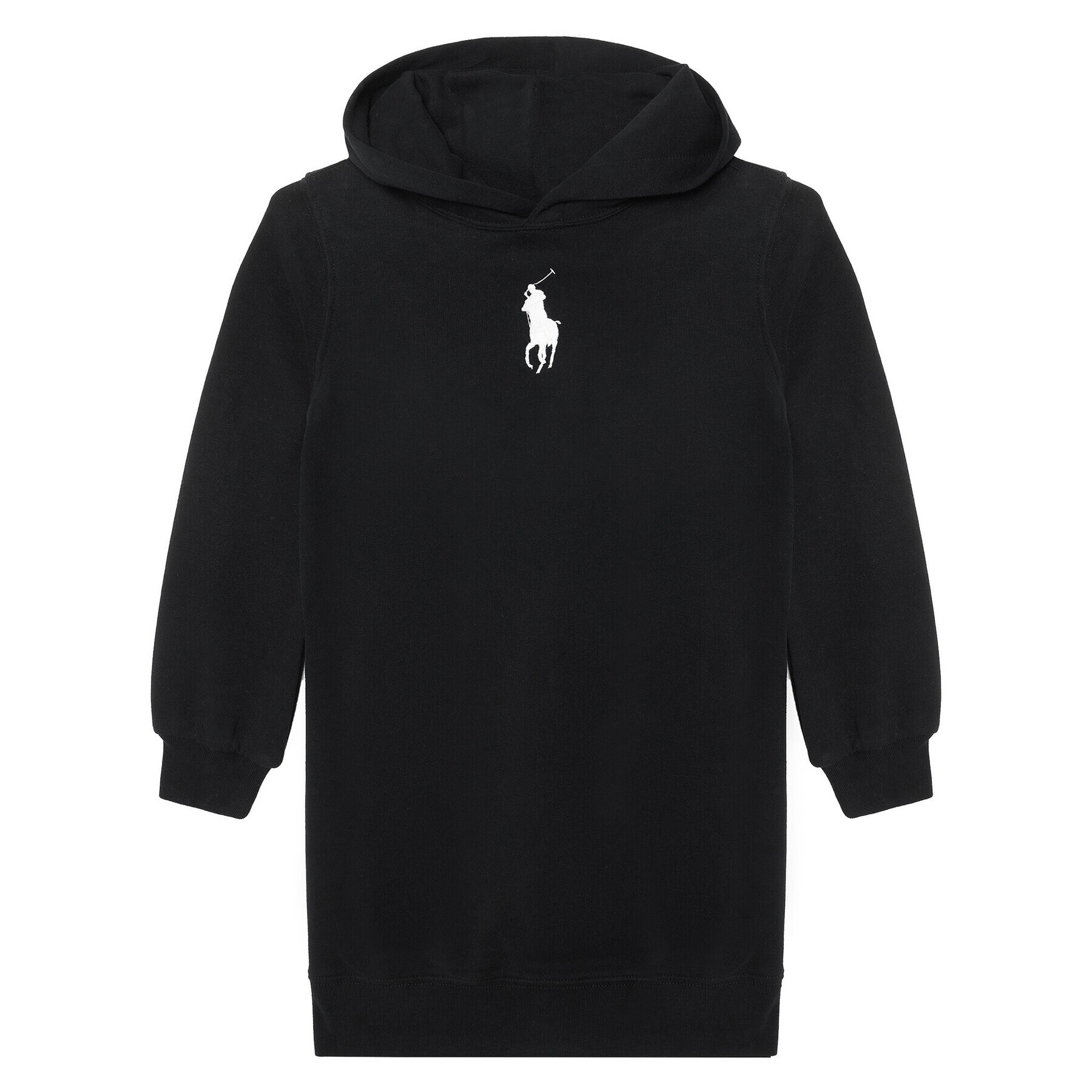 Polo Ralph Lauren Každodenní šaty Hood Flc Drs 313837221008 Černá Regular Fit - Pepit.cz