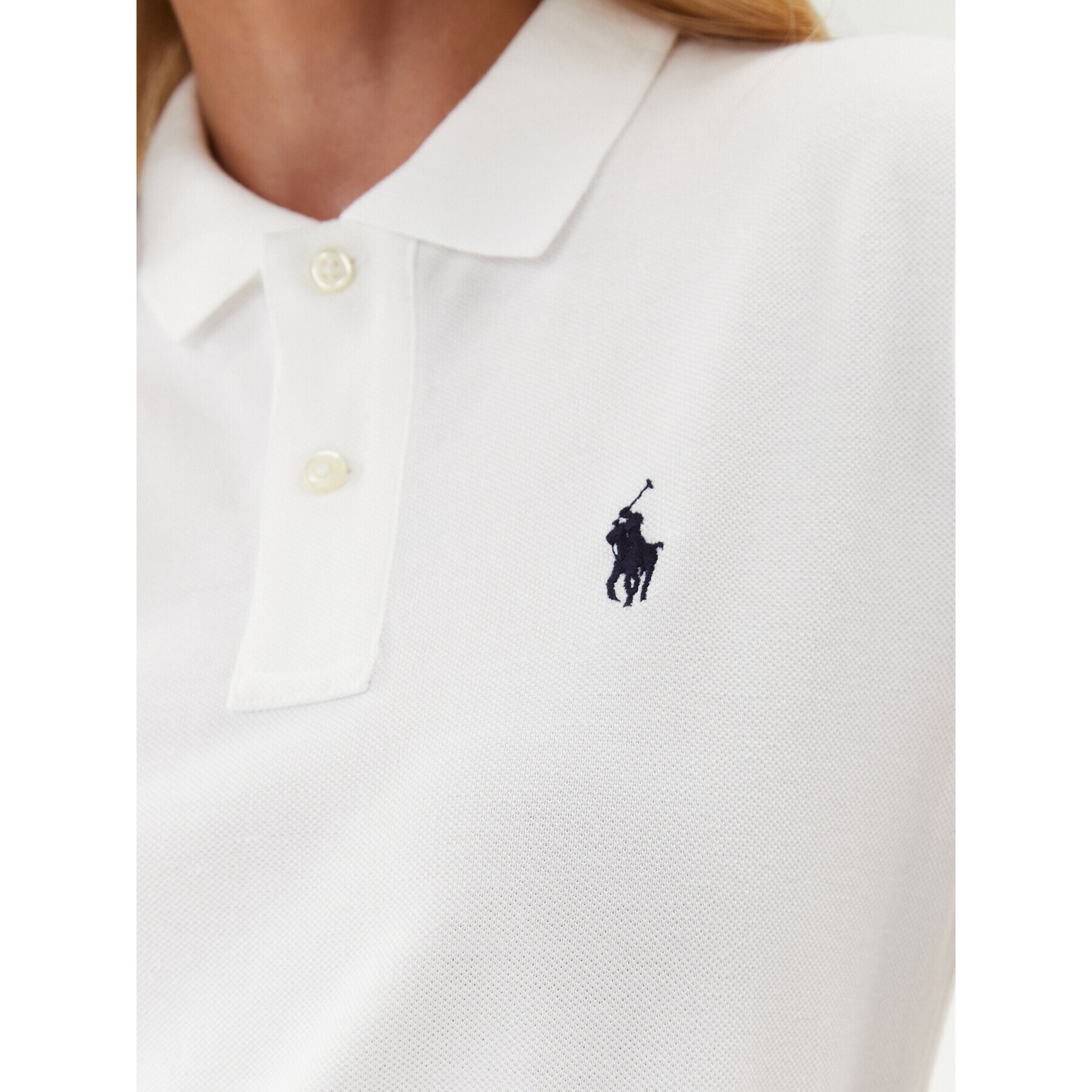 Polo Ralph Lauren Každodenní šaty Polo Shirt Shop 211799490017 Bílá Regular Fit - Pepit.cz