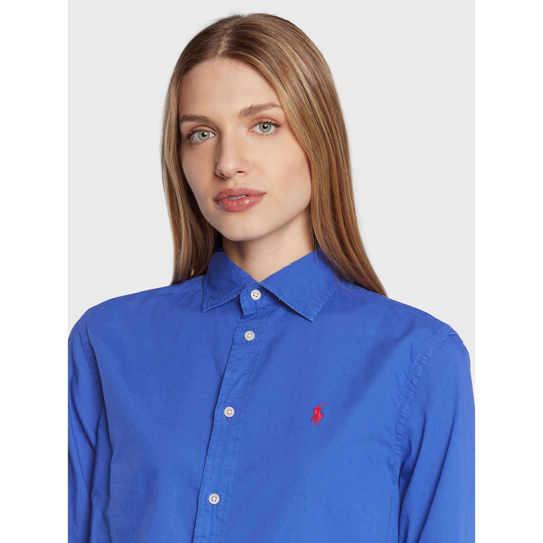 Polo Ralph Lauren Košile 211841951014 Modrá Relaxed Fit - Pepit.cz