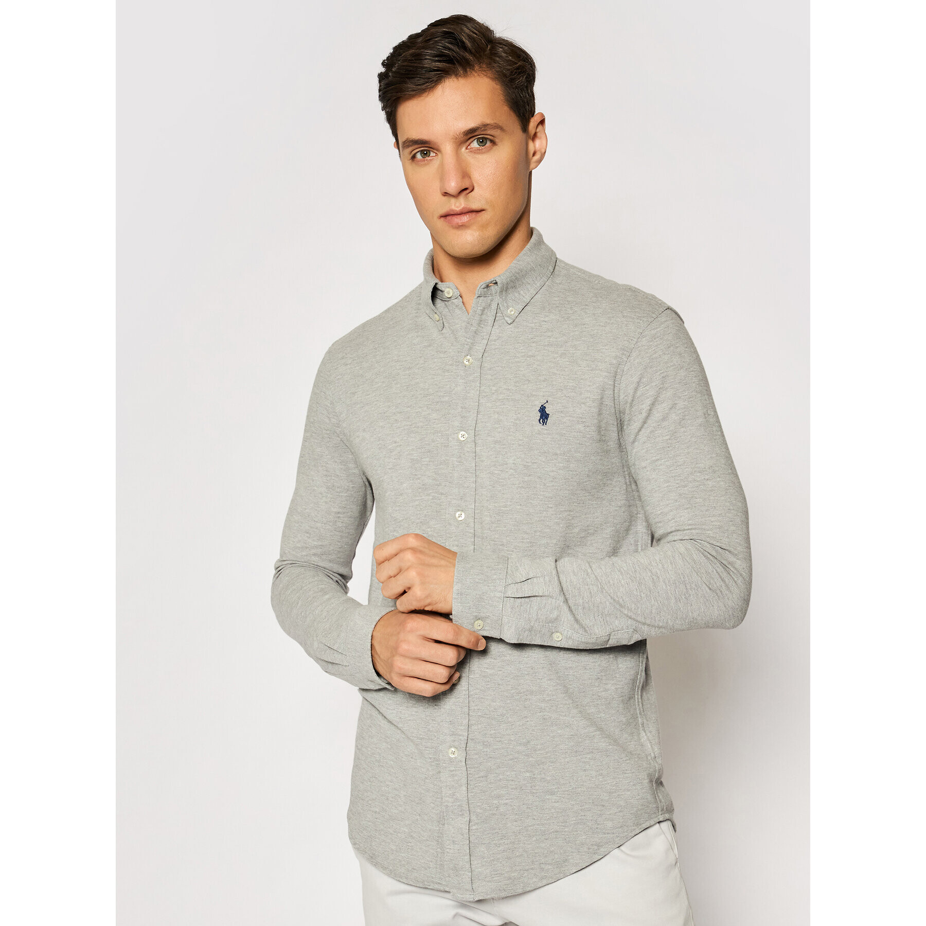 Polo Ralph Lauren Košile 710654408 Šedá Regular Fit - Pepit.cz