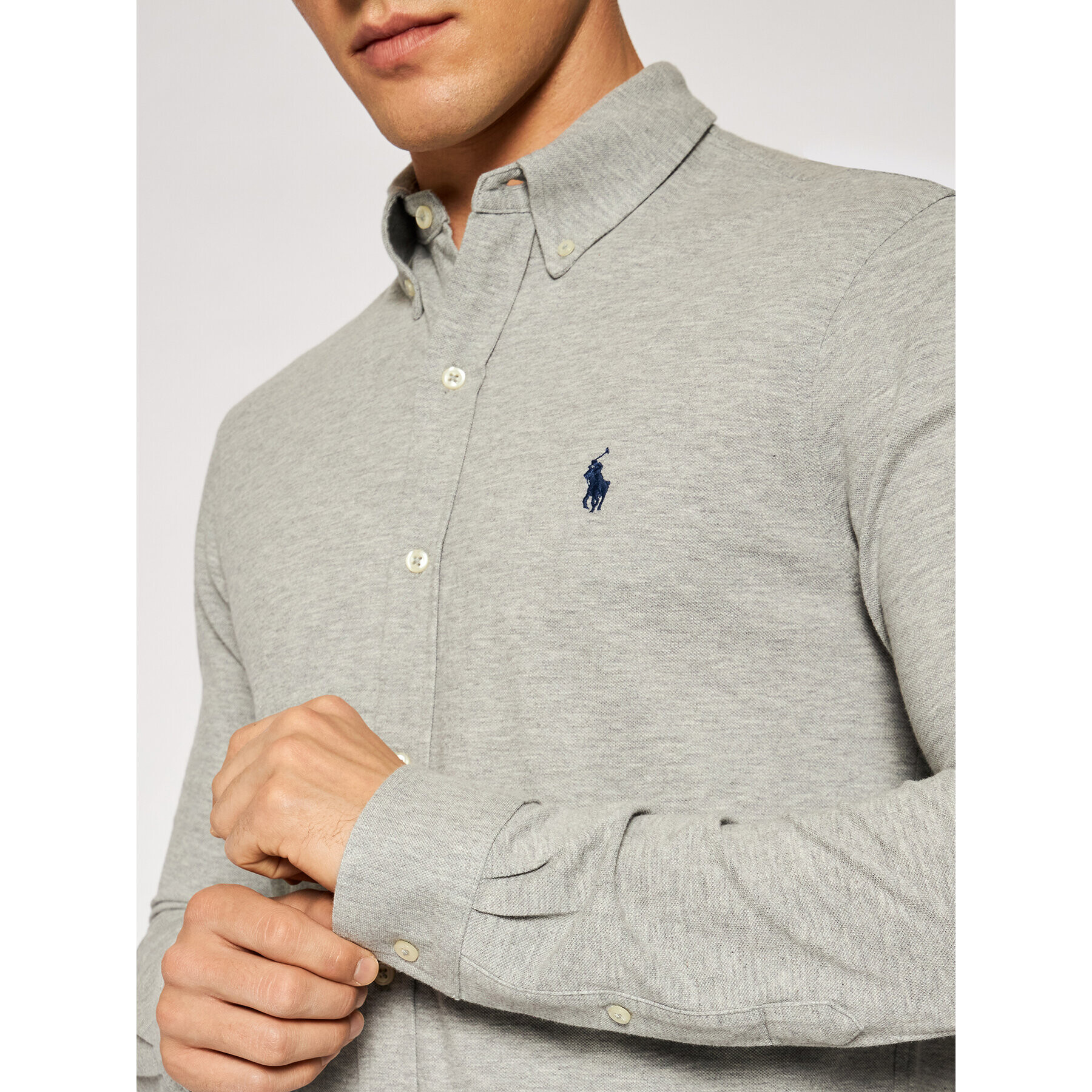 Polo Ralph Lauren Košile 710654408 Šedá Regular Fit - Pepit.cz