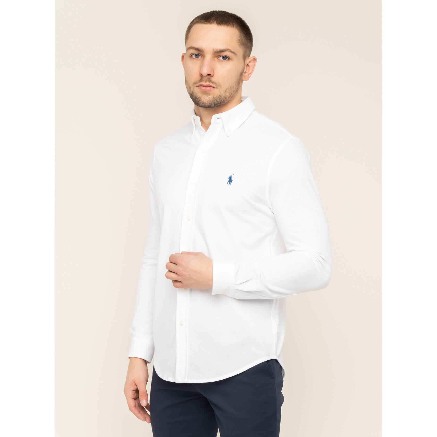 Polo Ralph Lauren Košile 710654408003 Bílá Regular Fit - Pepit.cz