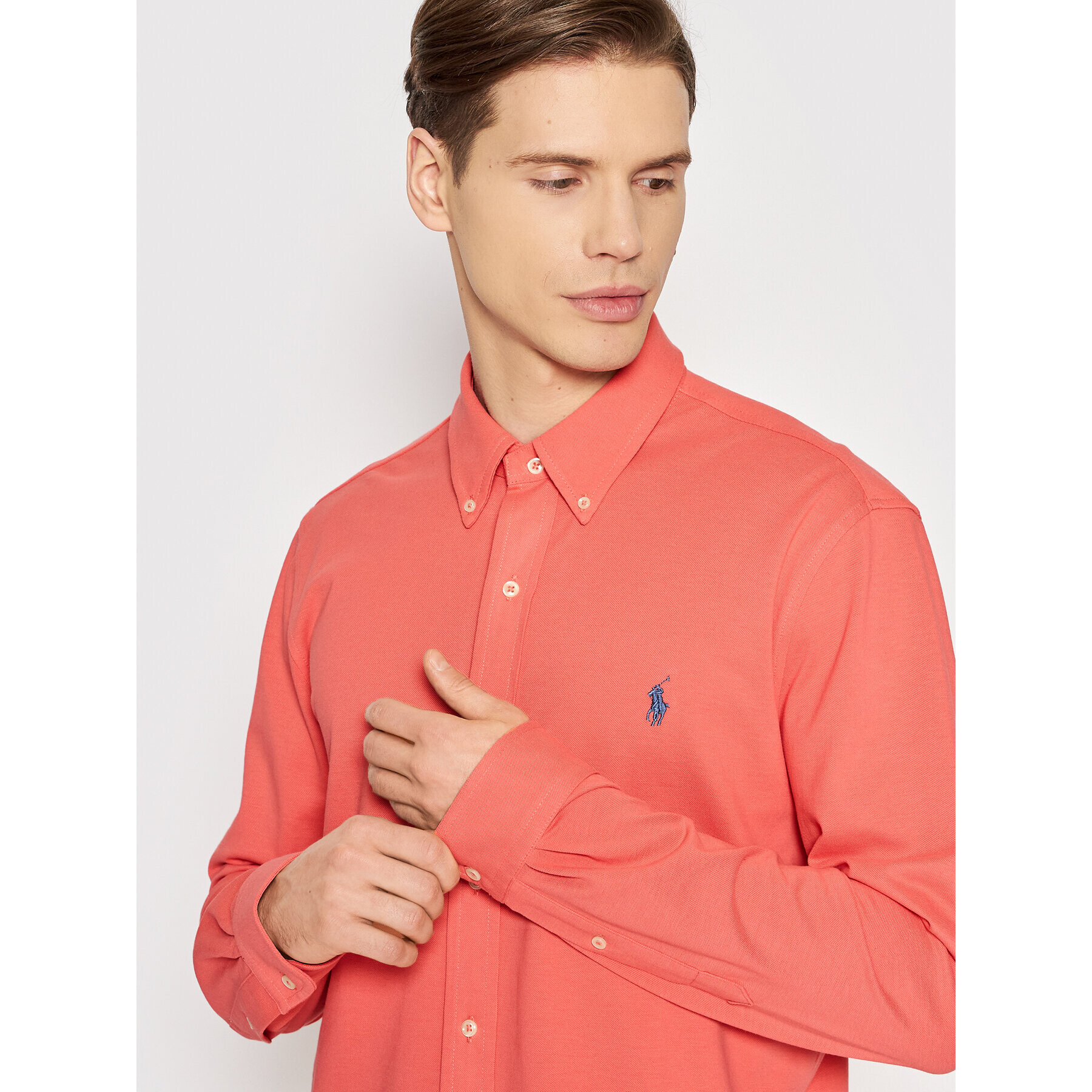 Polo Ralph Lauren Košile 710654408071 Červená Regular Fit - Pepit.cz