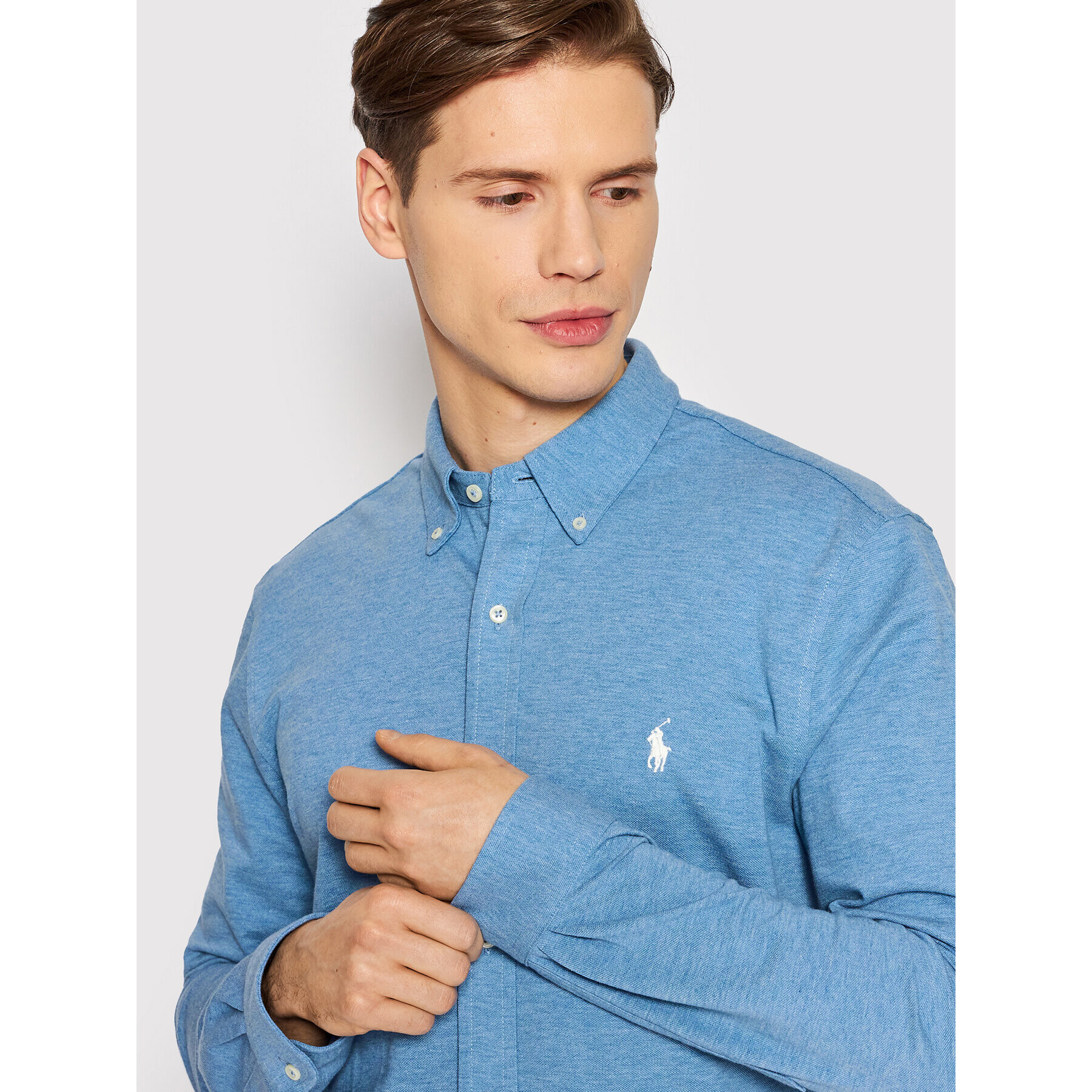 Polo Ralph Lauren Košile 710654408077 Modrá Regular Fit - Pepit.cz