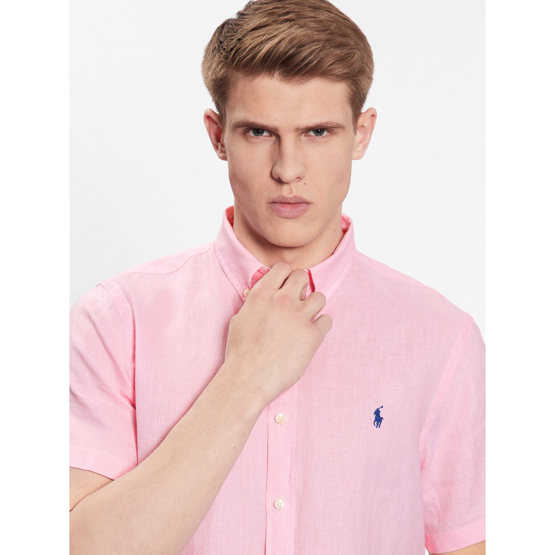 Polo Ralph Lauren Košile 710795453001 Růžová Slim Fit - Pepit.cz