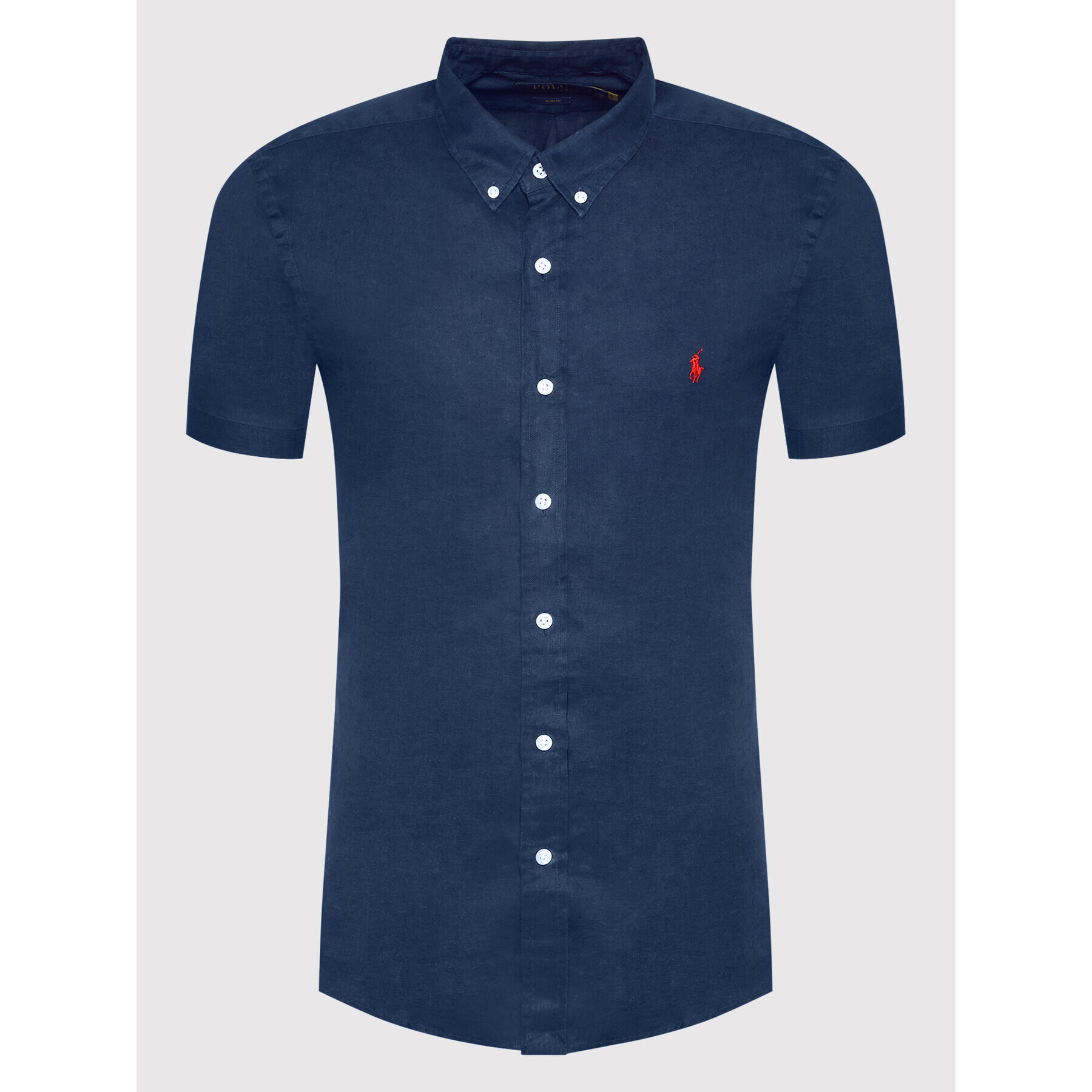 Polo Ralph Lauren Košile 710795453005 Tmavomodrá Slim Fit - Pepit.cz