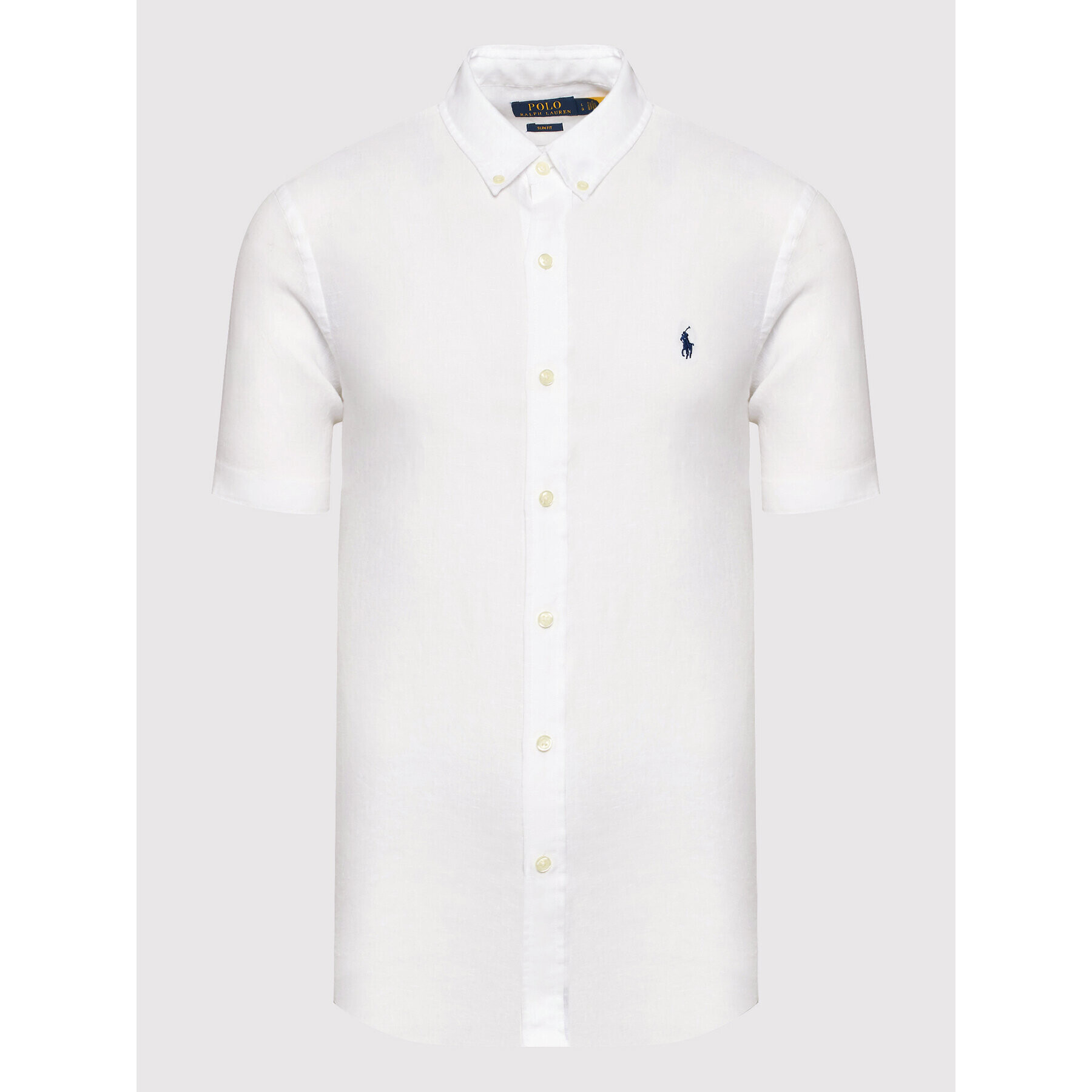 Polo Ralph Lauren Košile 710795453008 Bílá Slim Fit - Pepit.cz