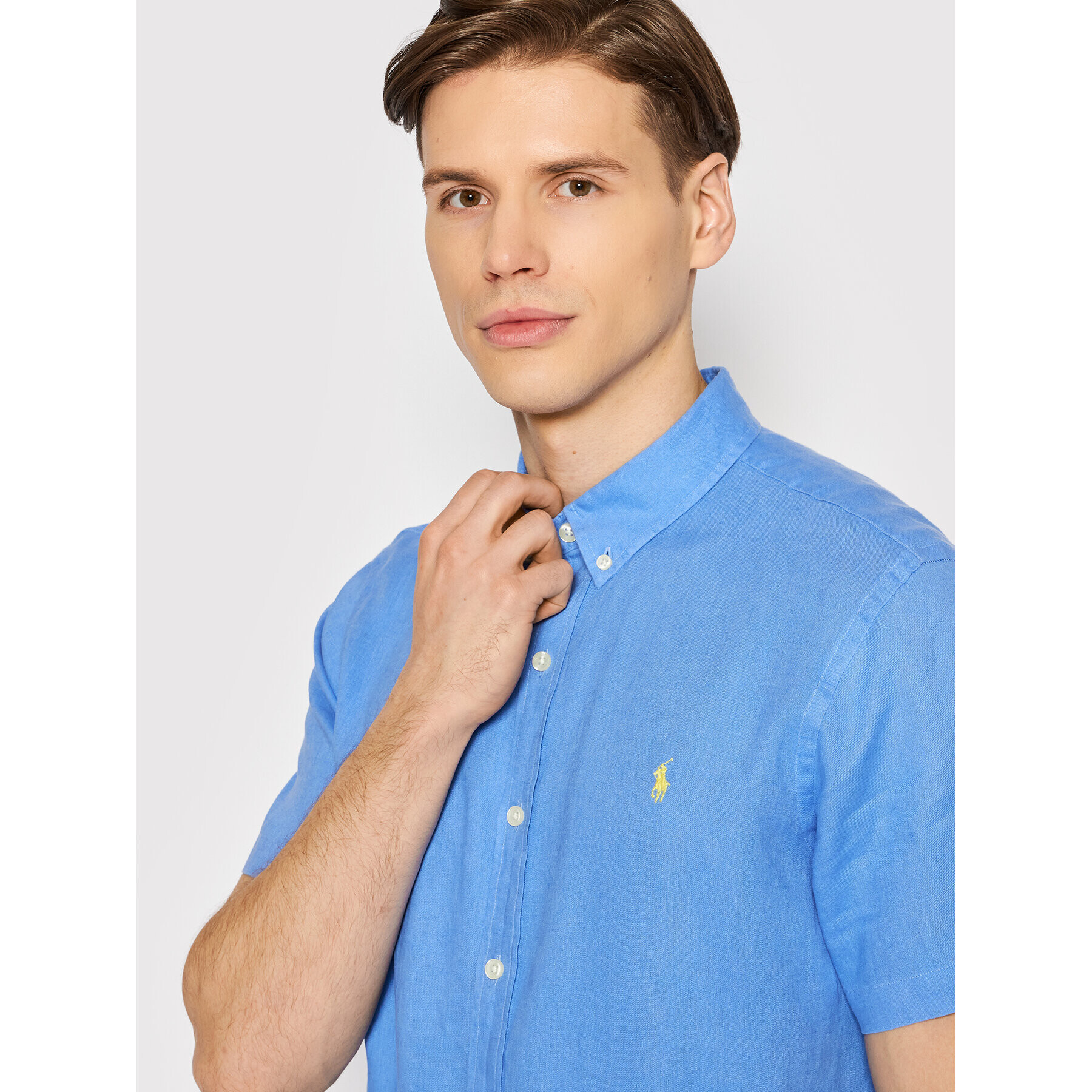 Polo Ralph Lauren Košile 710795453009 Modrá Slim Fit - Pepit.cz