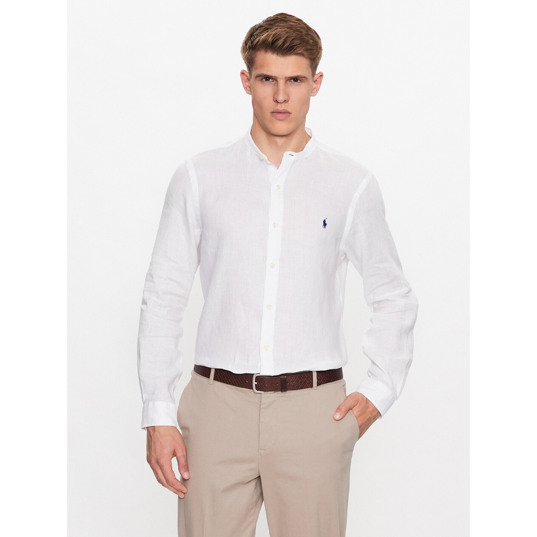 Polo Ralph Lauren Košile 710801500001 Bílá Slim Fit - Pepit.cz