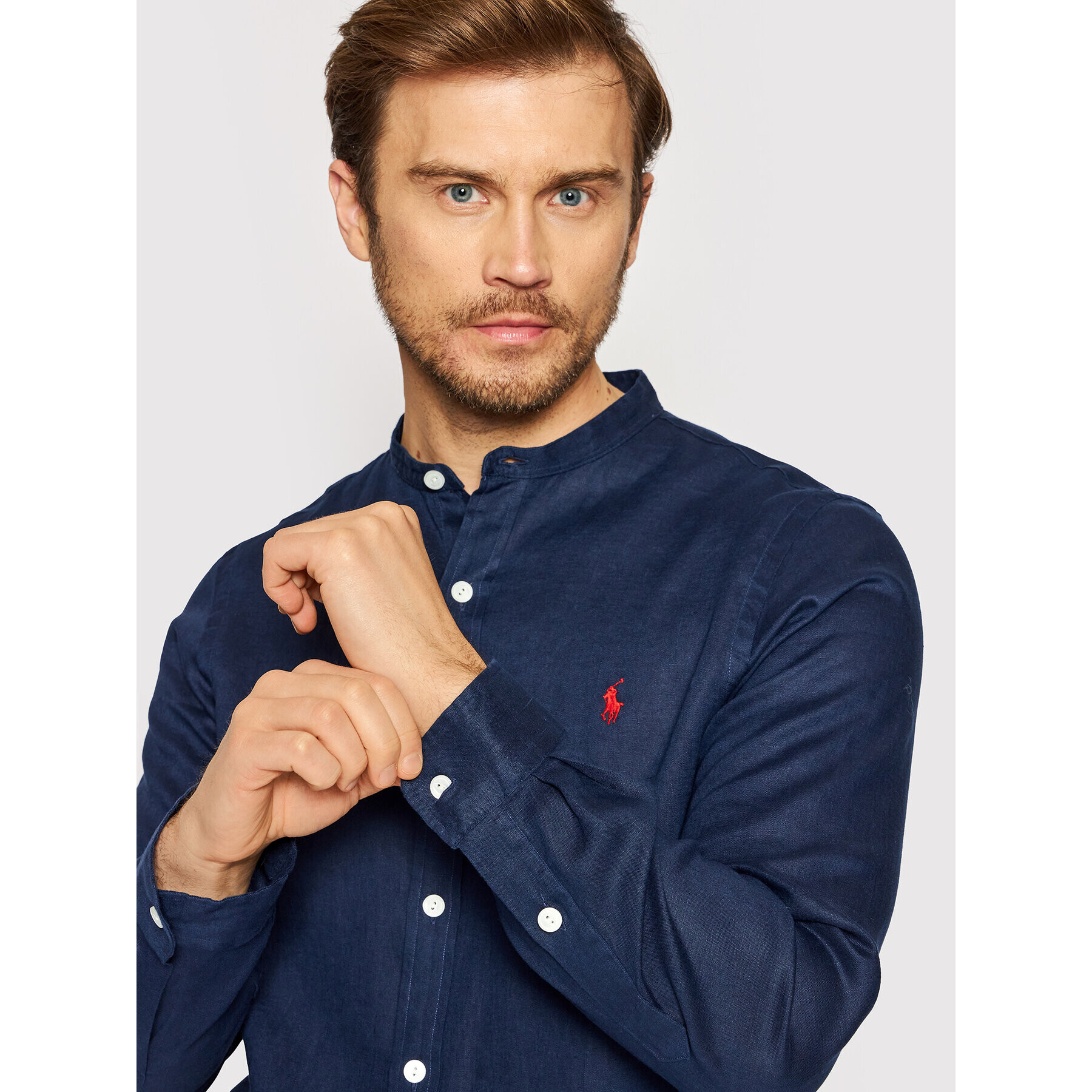 Polo Ralph Lauren Košile 710801500004 Tmavomodrá Slim Fit - Pepit.cz