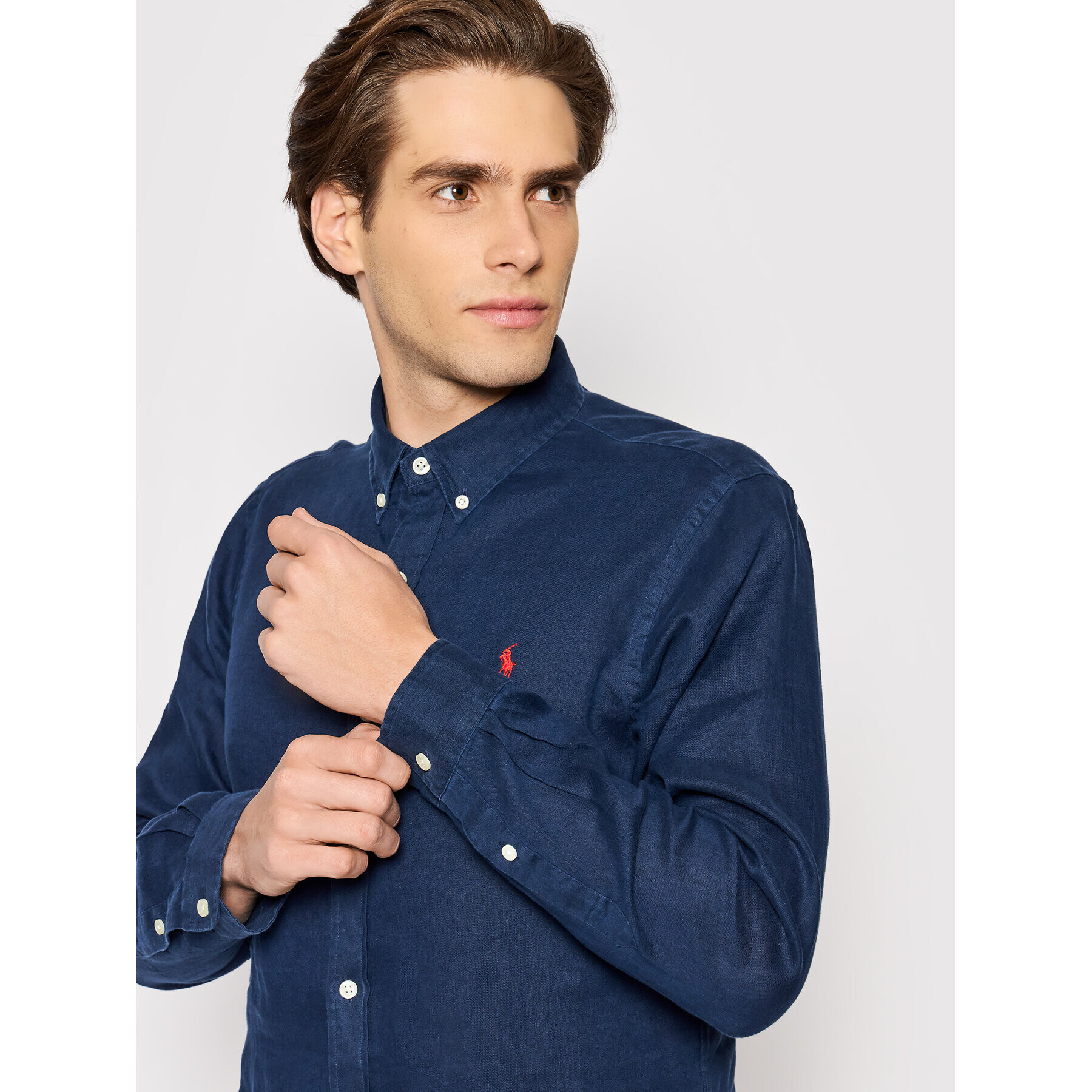 Polo Ralph Lauren Košile 710829443001 Tmavomodrá Slim Fit - Pepit.cz