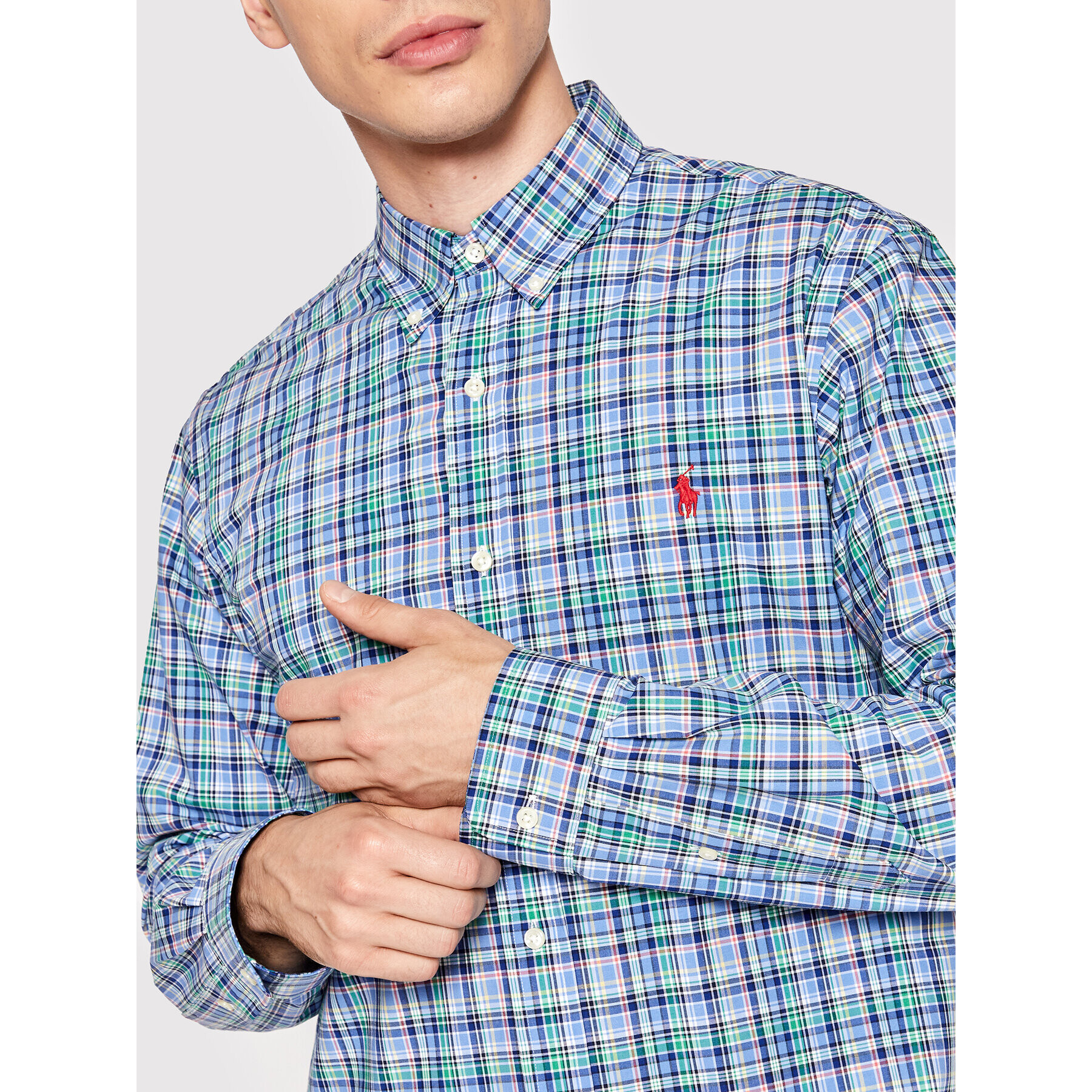 Polo Ralph Lauren Košile 710865770003 Modrá Regular Fit - Pepit.cz