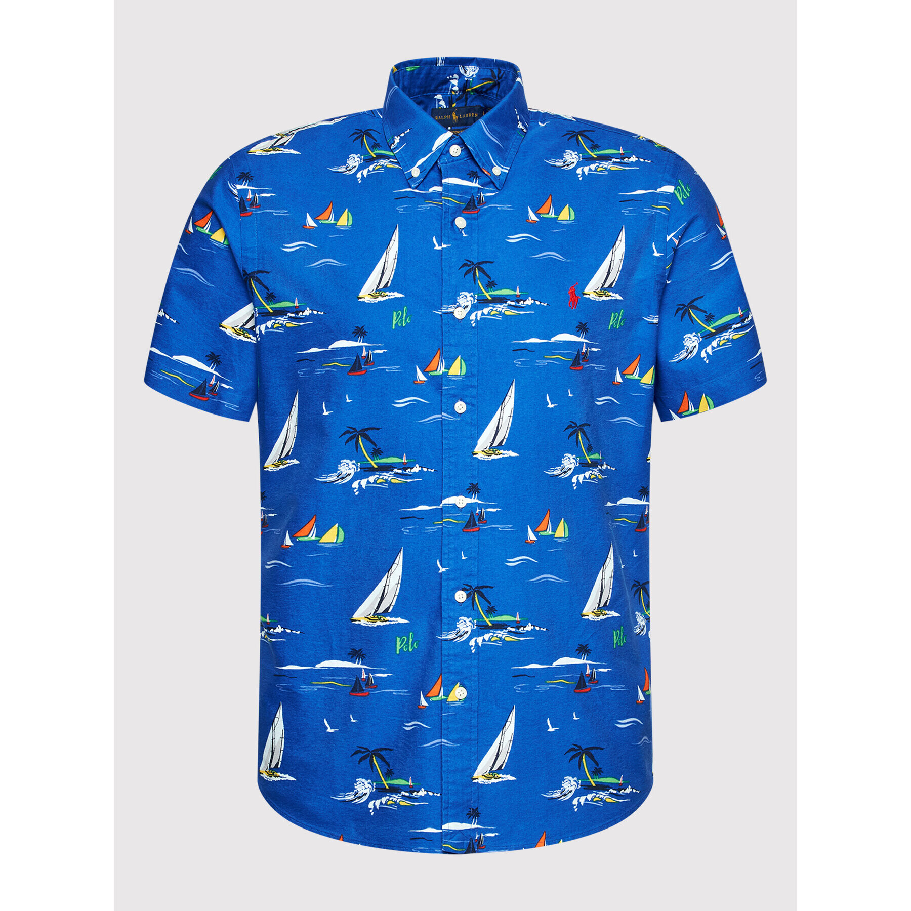 Polo Ralph Lauren Košile 710867318001 Modrá Custom Fit - Pepit.cz