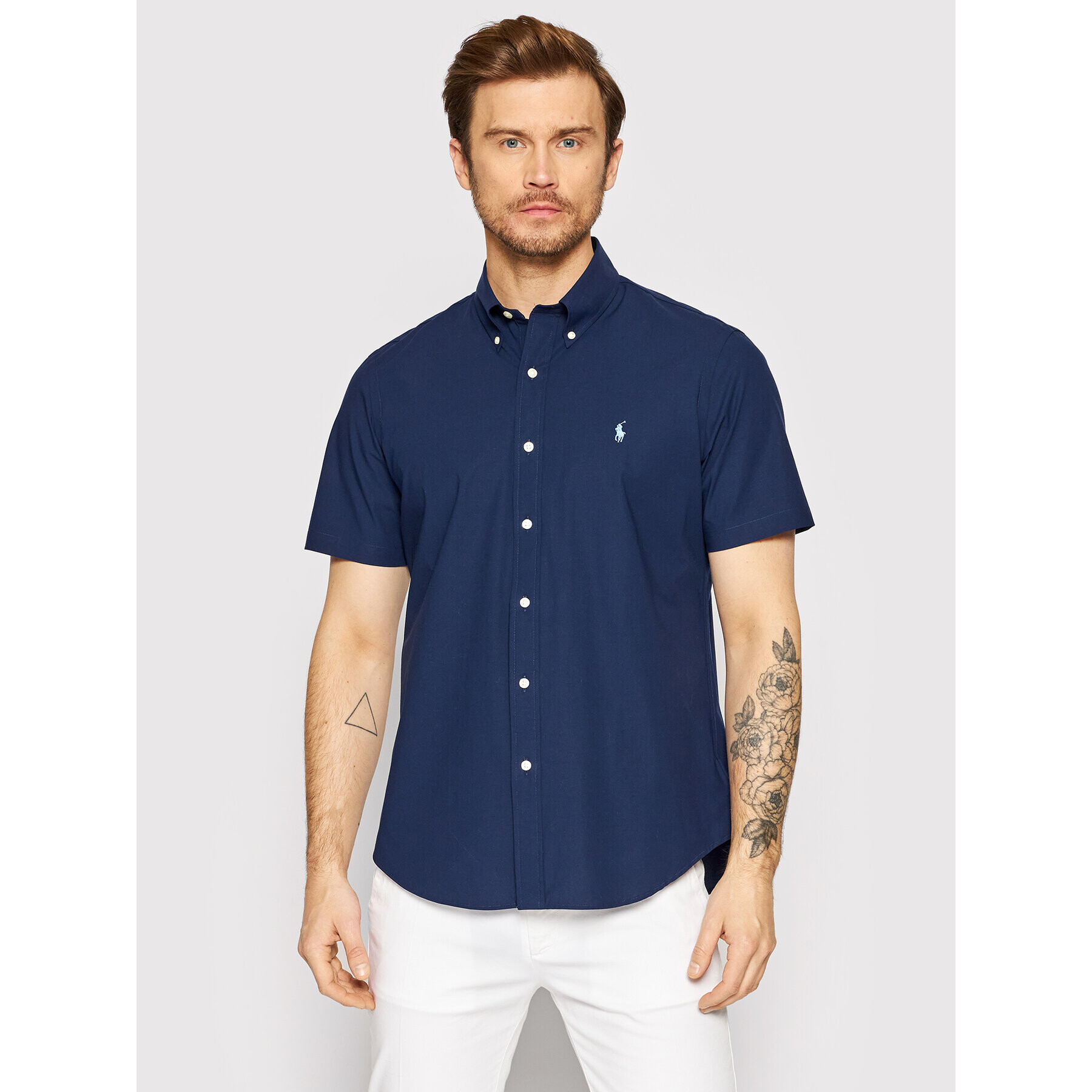 Polo Ralph Lauren Košile 710867700003 Tmavomodrá Custom Fit - Pepit.cz