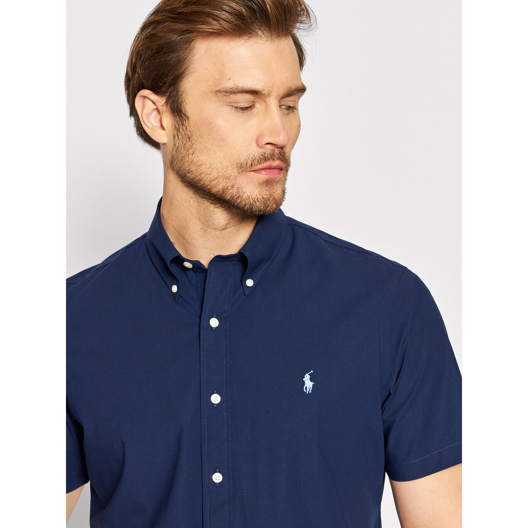 Polo Ralph Lauren Košile 710867700003 Tmavomodrá Custom Fit - Pepit.cz