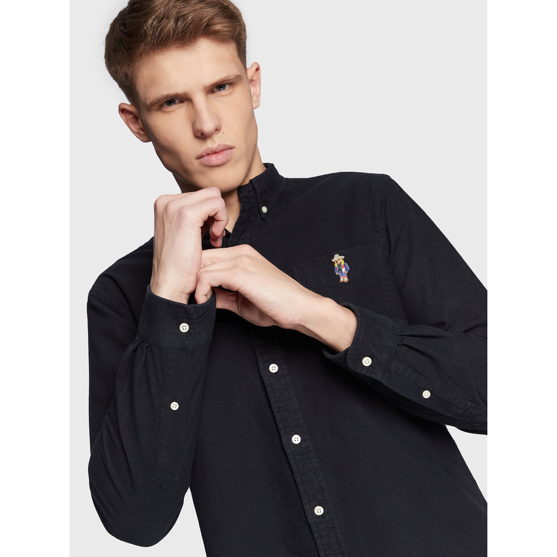 Polo Ralph Lauren Košile 710886588 Černá Slim Fit - Pepit.cz