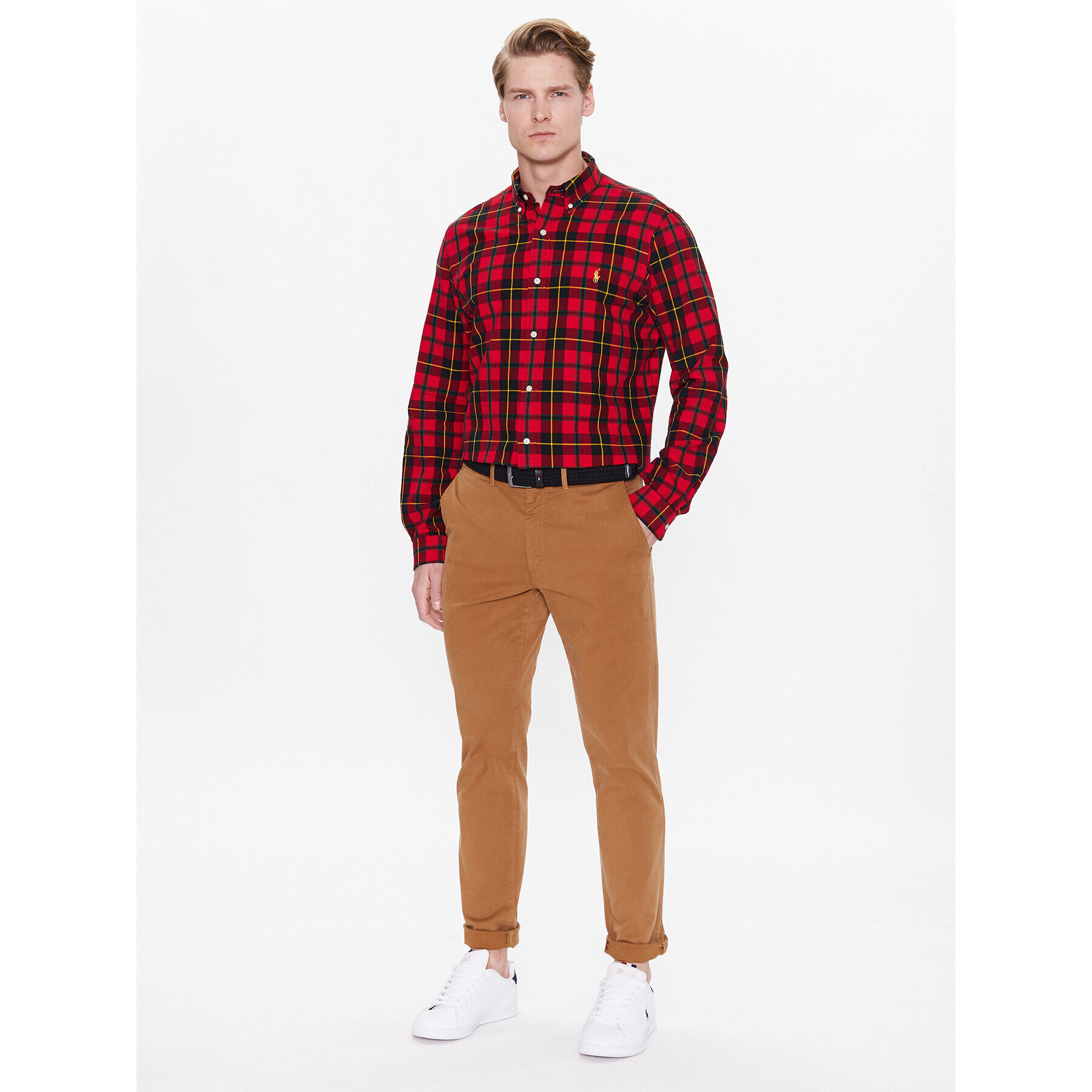 Polo Ralph Lauren Košile 710892434002 Červená Classic Fit - Pepit.cz