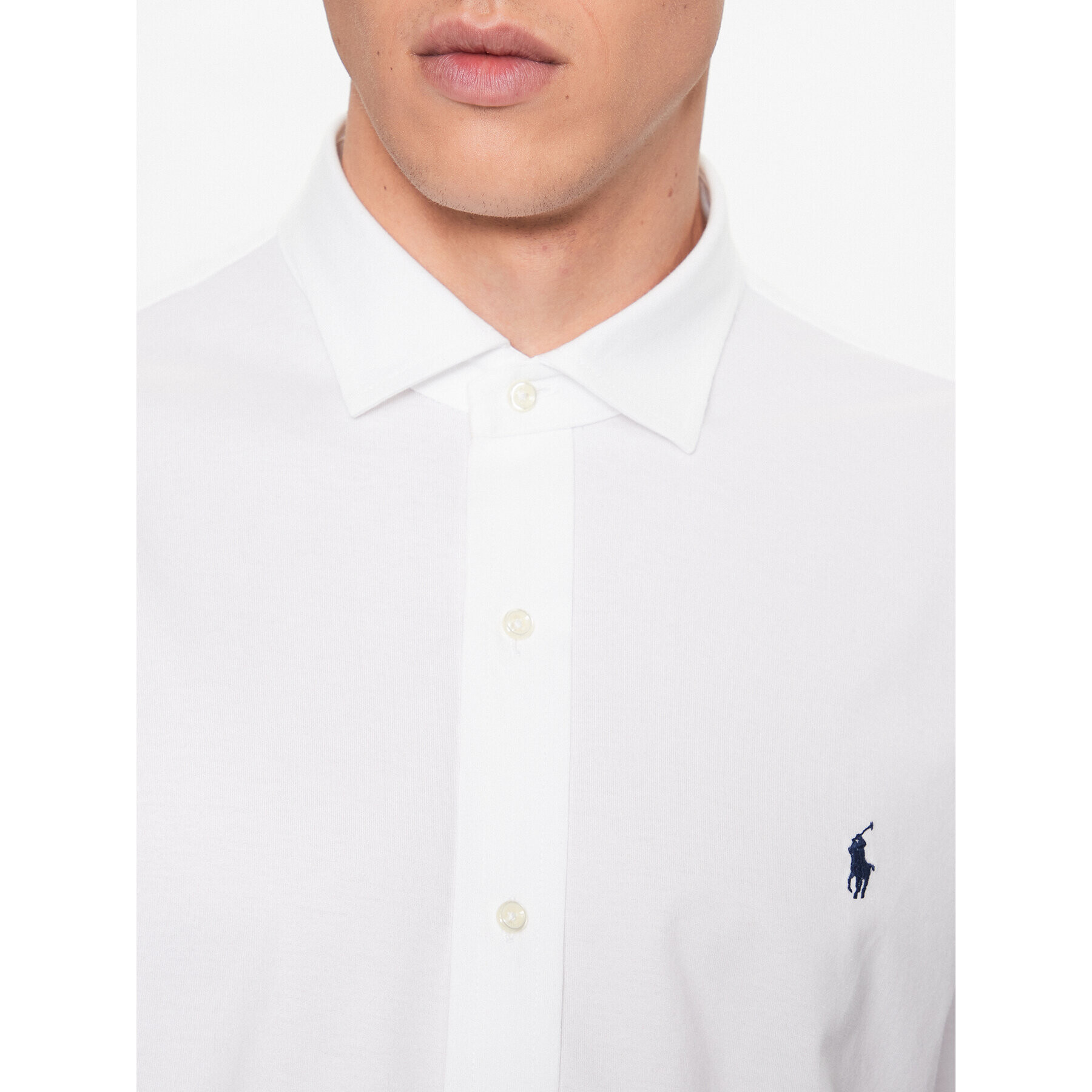 Polo Ralph Lauren Košile 710899386001 Bílá Slim Fit - Pepit.cz