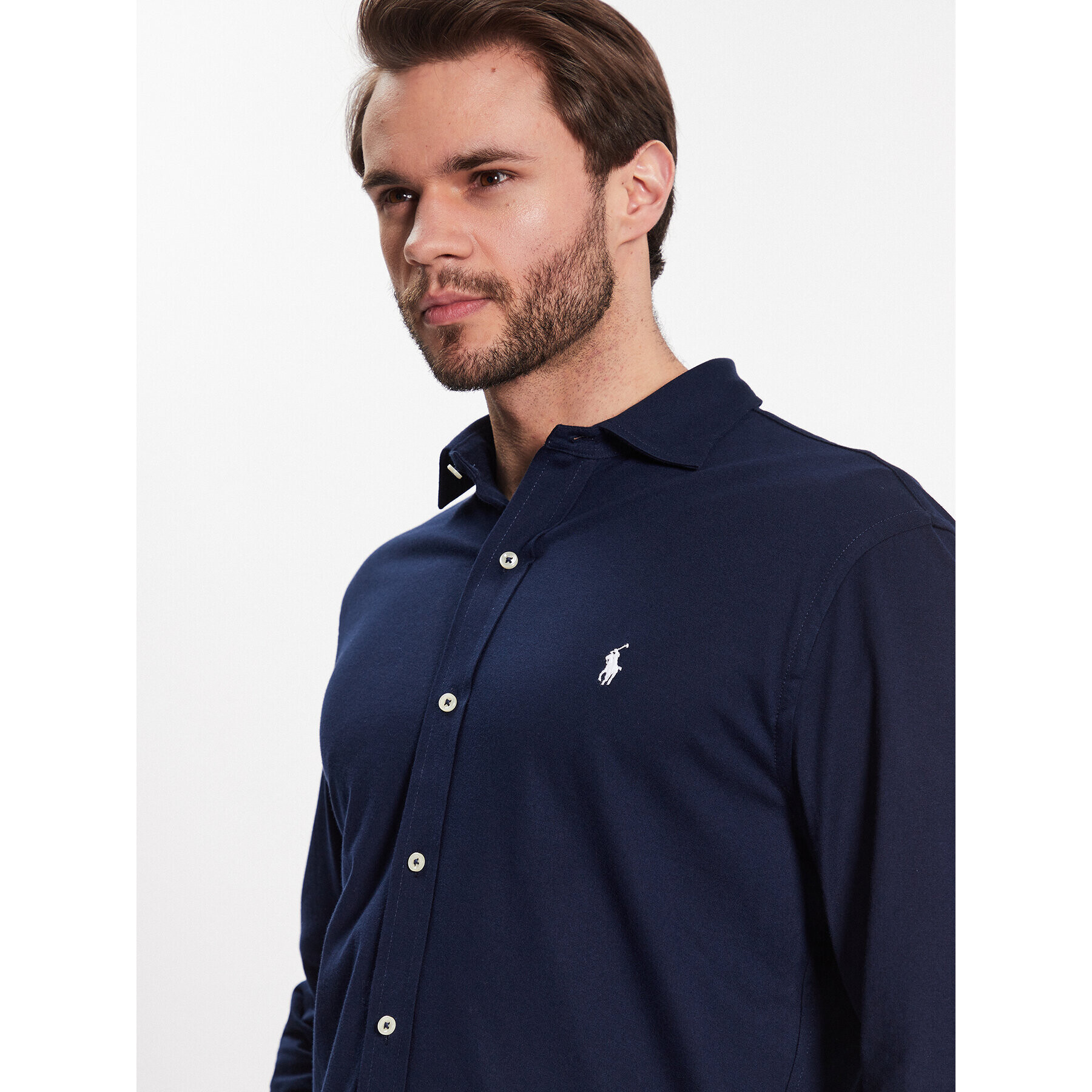 Polo Ralph Lauren Košile 710899386003 Tmavomodrá Slim Fit - Pepit.cz