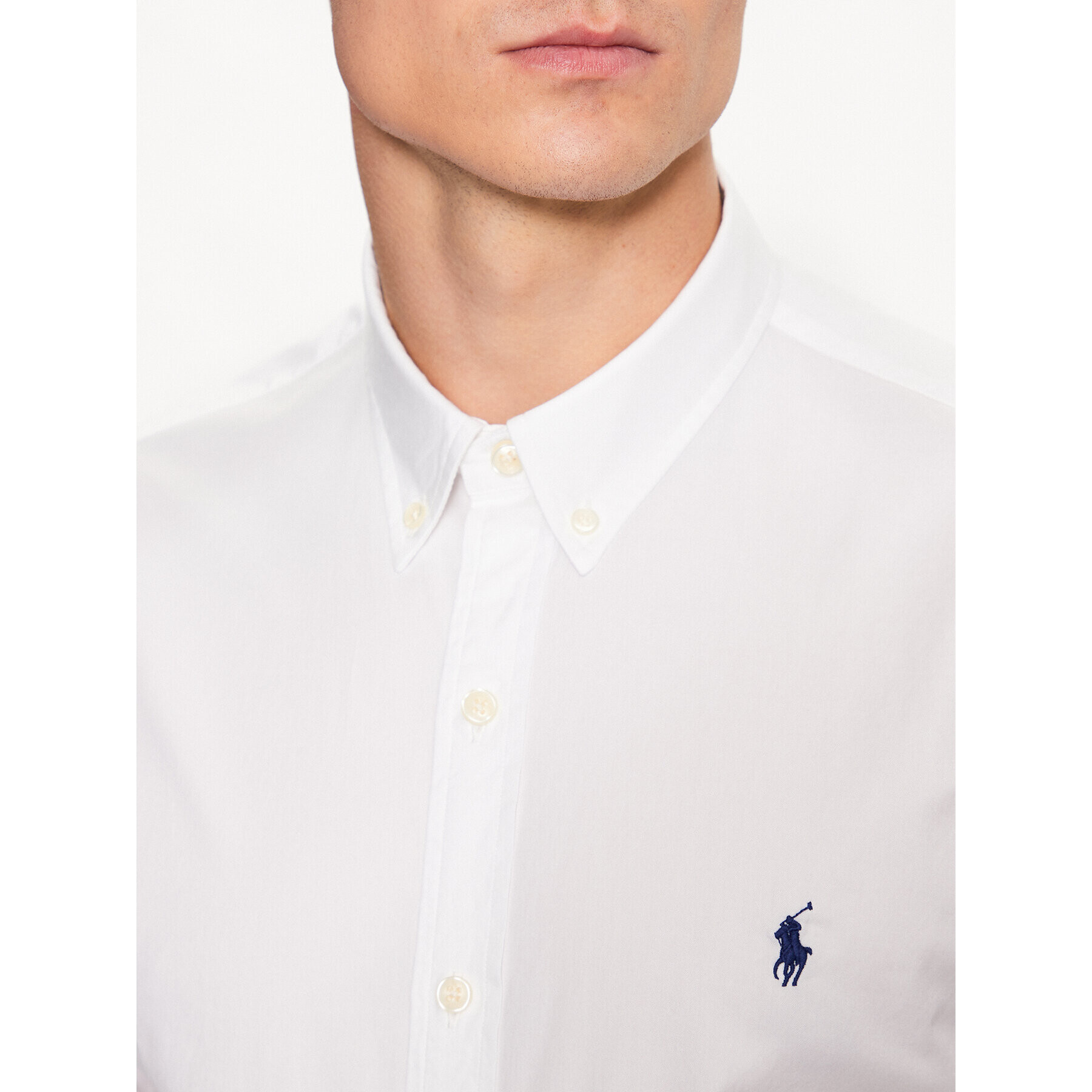 Polo Ralph Lauren Košile 710906936003 Bílá Slim Fit - Pepit.cz