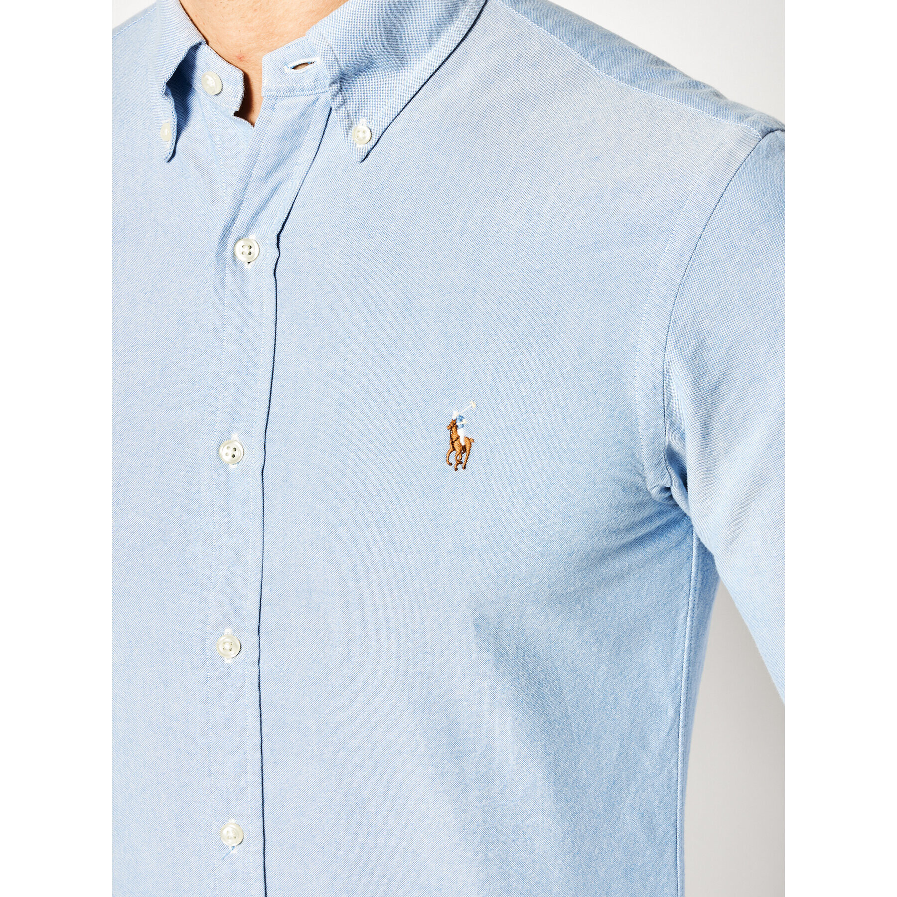 Polo Ralph Lauren Košile Core Replen 710549084 Modrá Slim Fit - Pepit.cz