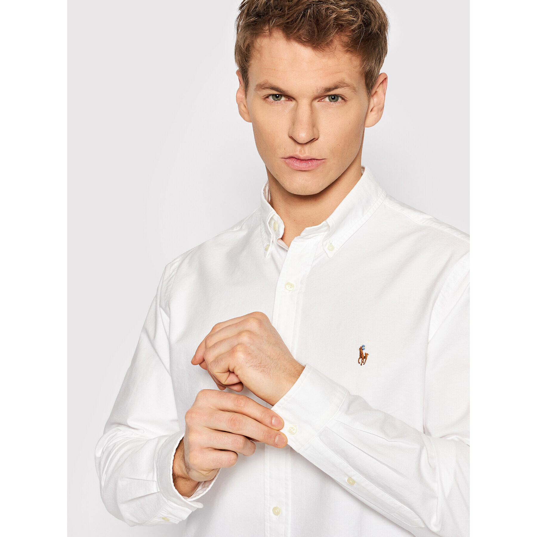 Polo Ralph Lauren Košile Core Replen 710792041 Bílá Custom Fit - Pepit.cz