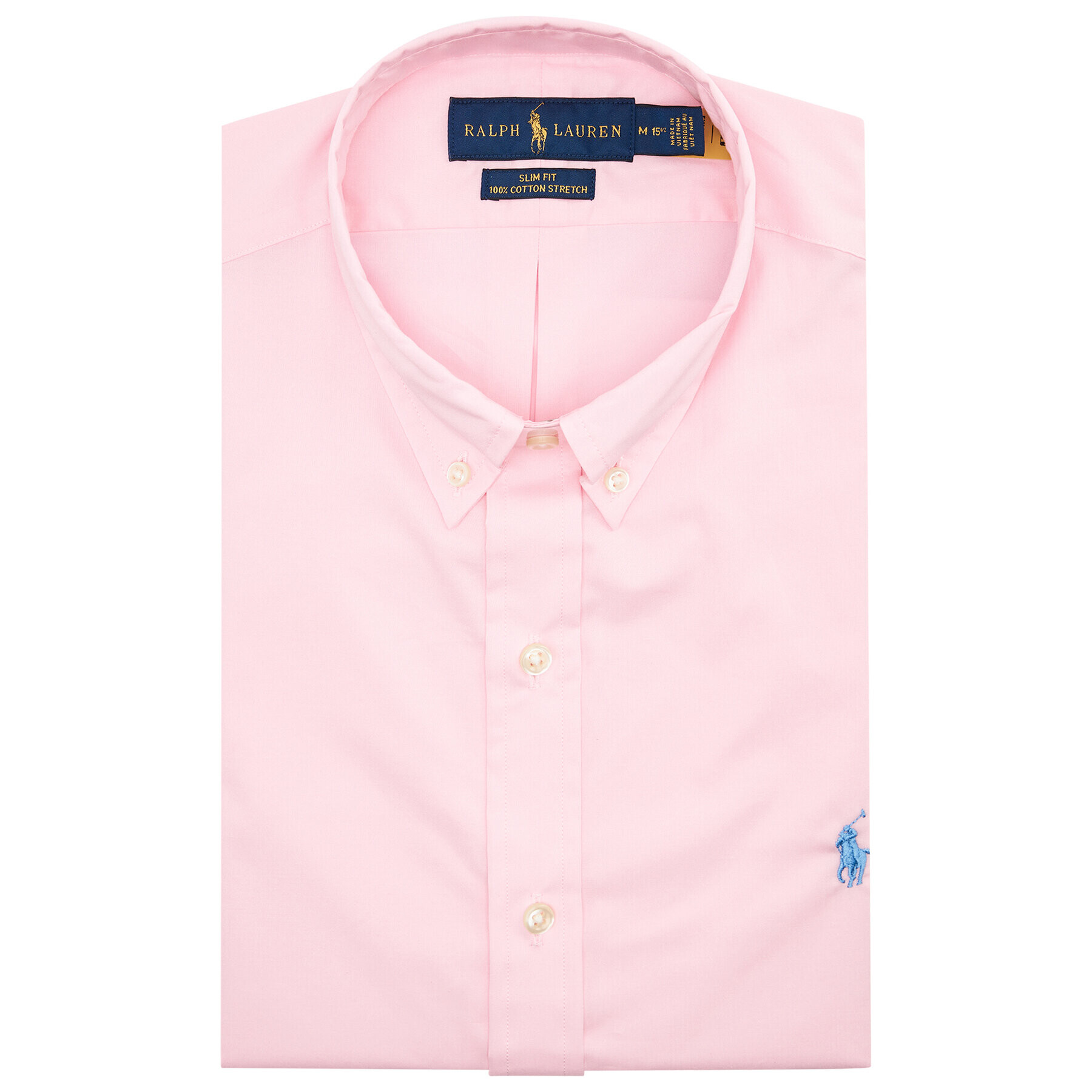 Polo Ralph Lauren Košile Slbdppcs 710812198007 Růžová Slim Fit - Pepit.cz