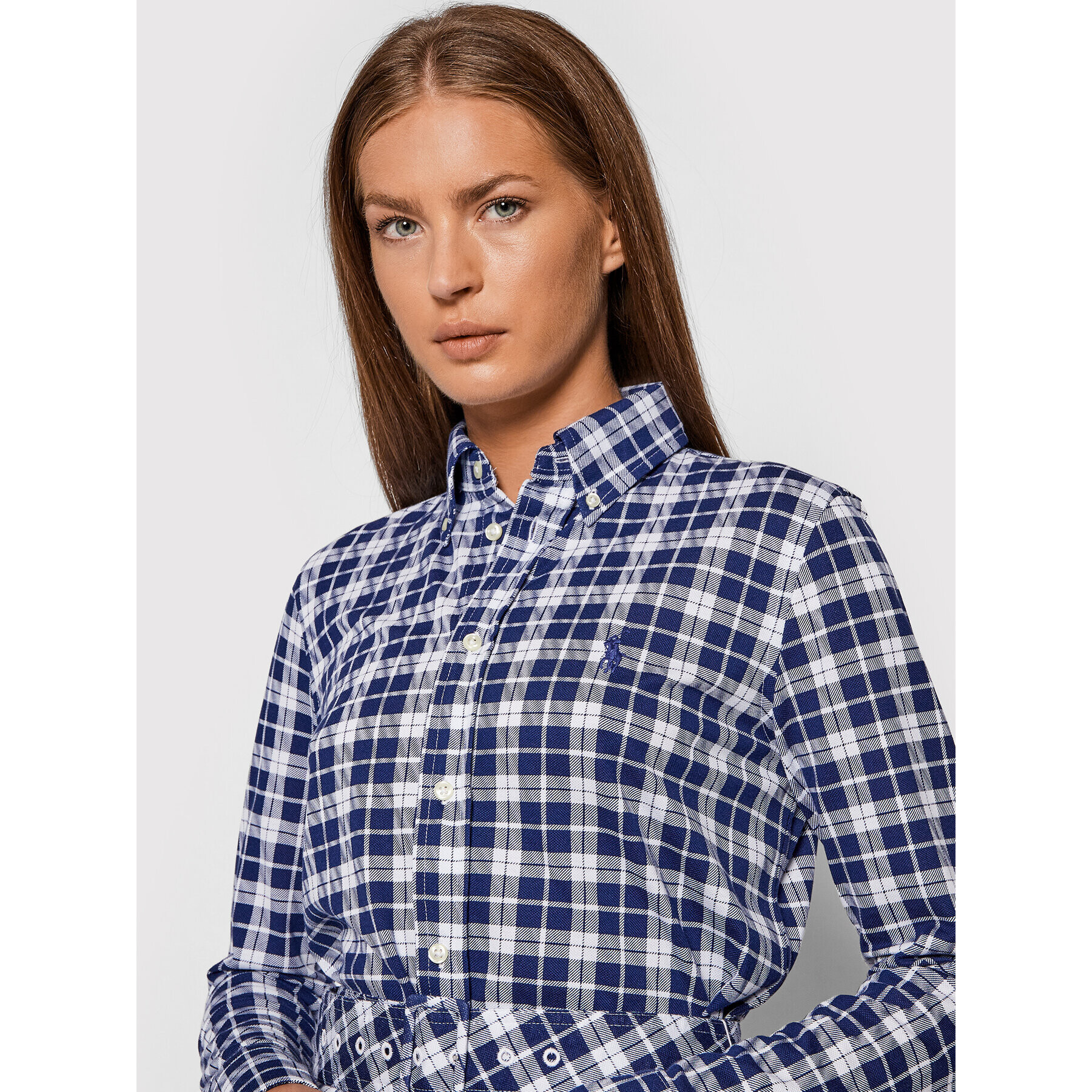 Polo Ralph Lauren Košilové šaty 211843288001 Tmavomodrá Regular Fit - Pepit.cz