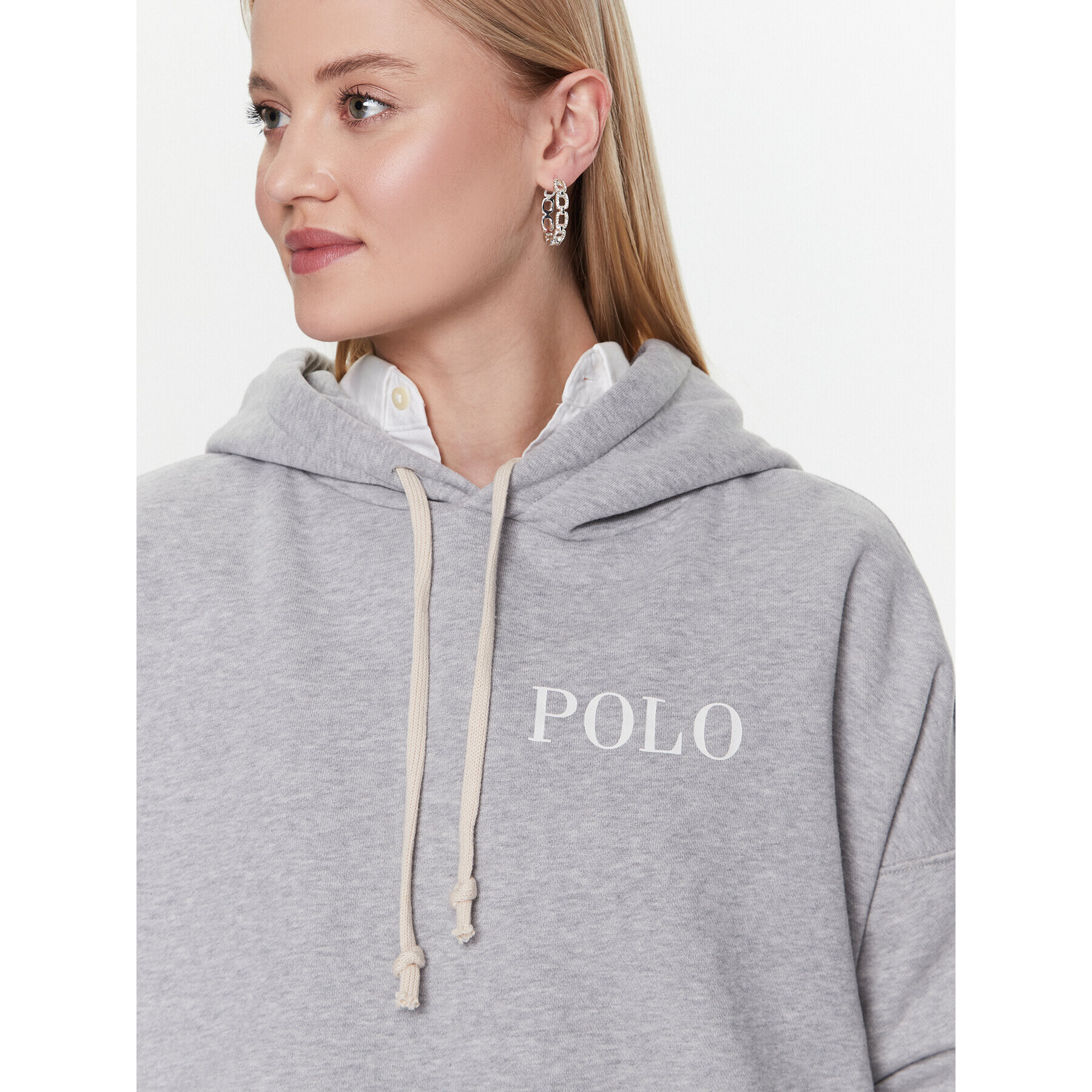 Polo Ralph Lauren Mikina 211863452001 Šedá Relaxed Fit - Pepit.cz