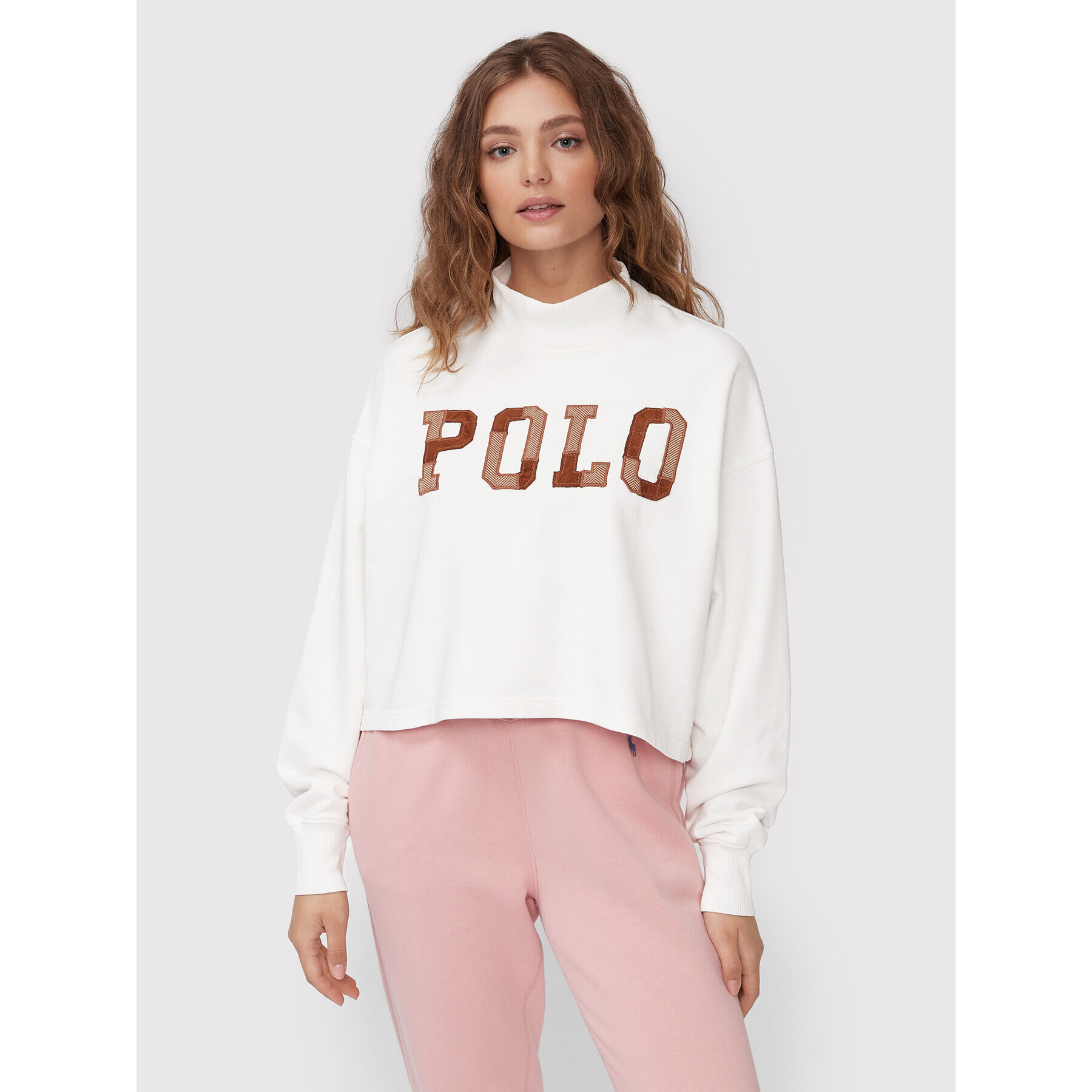 Polo Ralph Lauren Mikina 211873070001 Bílá Oversize - Pepit.cz