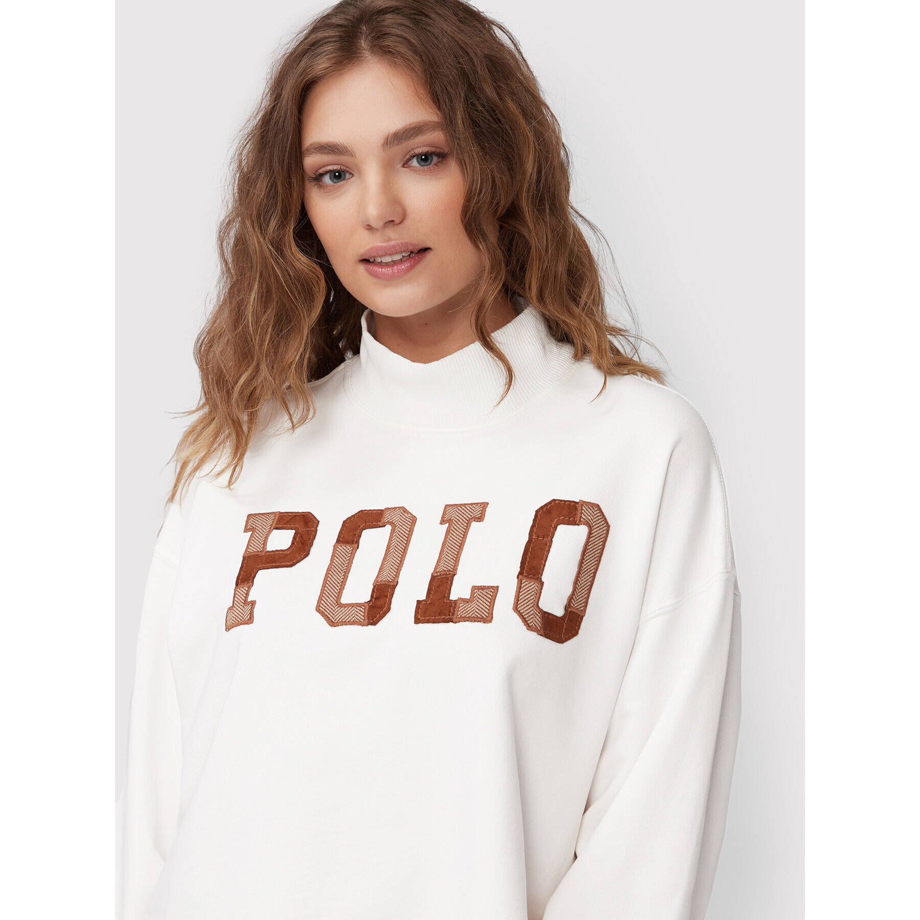 Polo Ralph Lauren Mikina 211873070001 Bílá Oversize - Pepit.cz