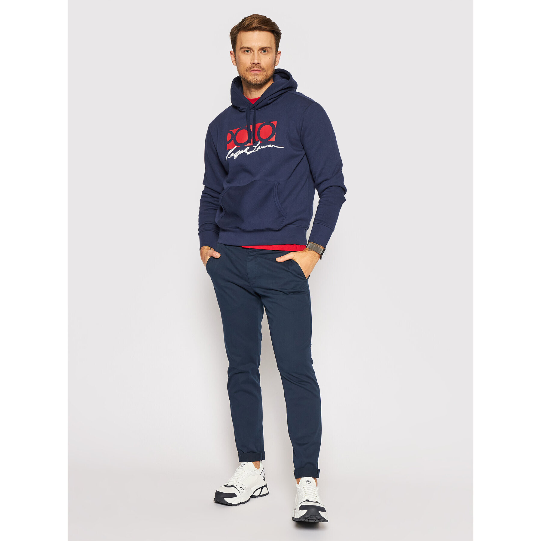 Polo Ralph Lauren Mikina Graphic Fleece 710843383001 Tmavomodrá Regular Fit - Pepit.cz