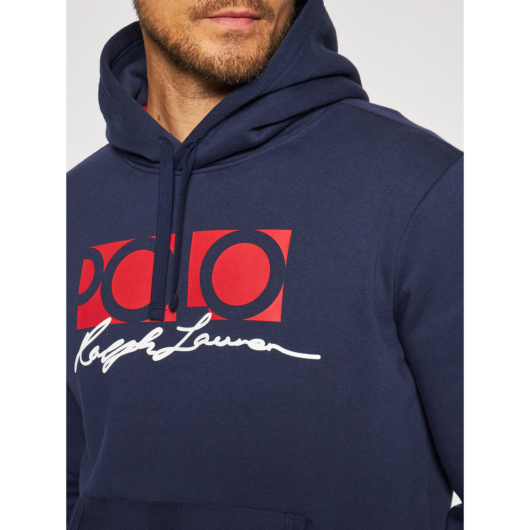 Polo Ralph Lauren Mikina Graphic Fleece 710843383001 Tmavomodrá Regular Fit - Pepit.cz