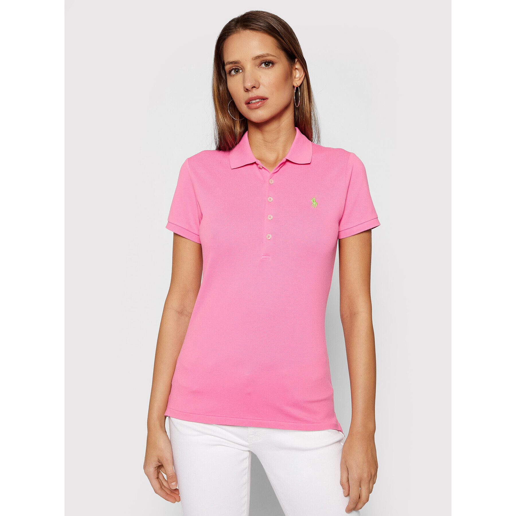 Polo Ralph Lauren Polokošile 211505654158 Růžová Slim Fit - Pepit.cz