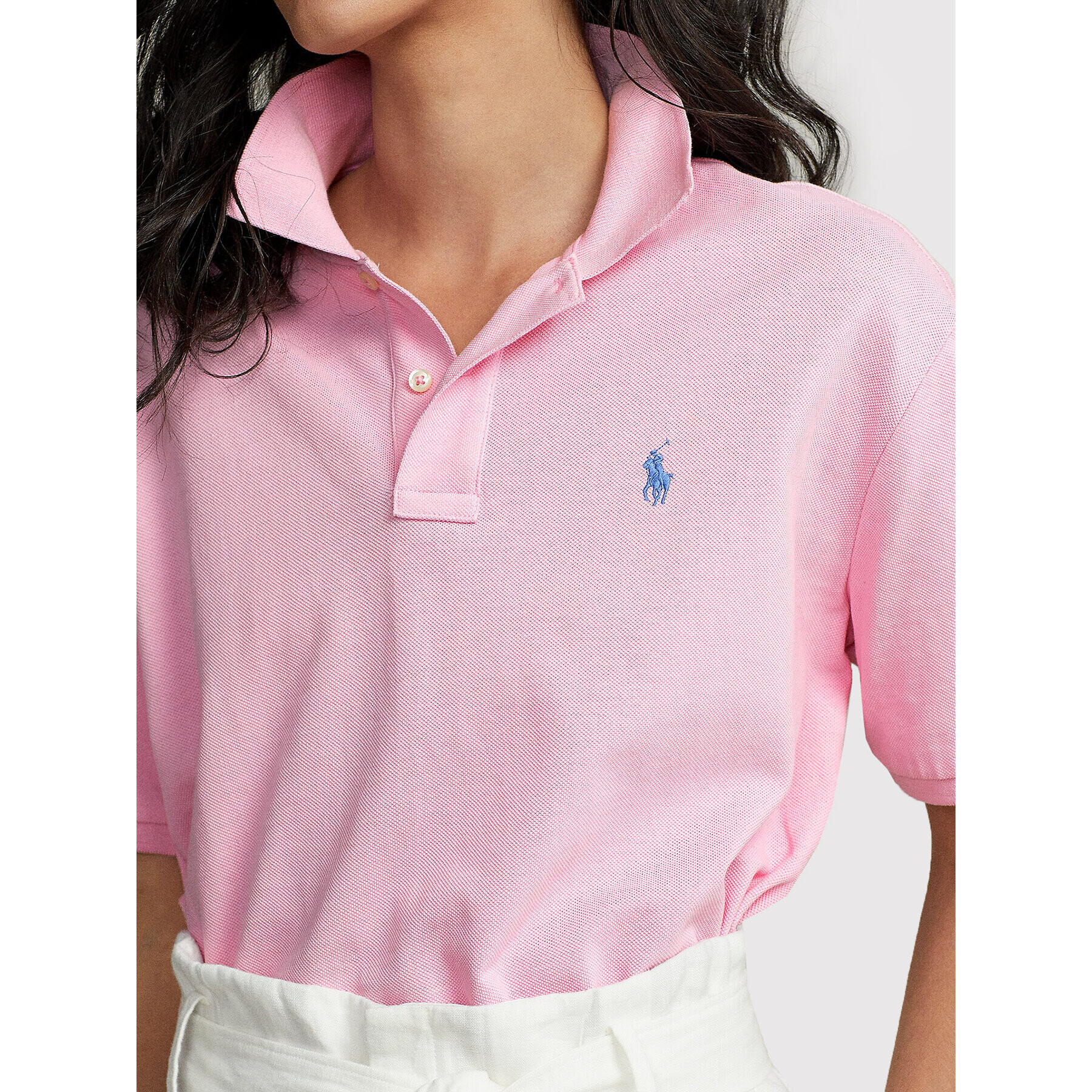 Polo Ralph Lauren Polokošile 211863280001 Růžová Boxy Fit - Pepit.cz