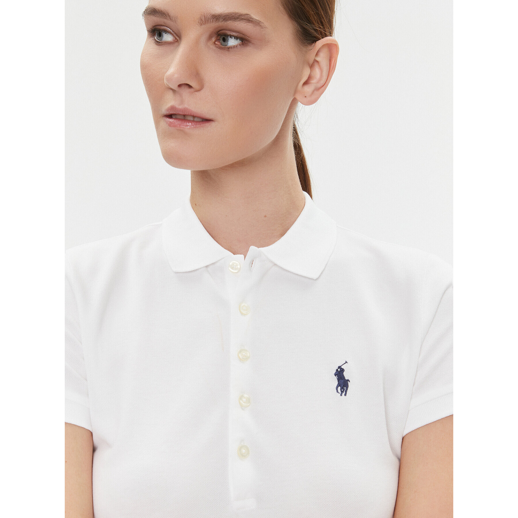 Polo Ralph Lauren Polokošile 211870245001 Bílá Slim Fit - Pepit.cz