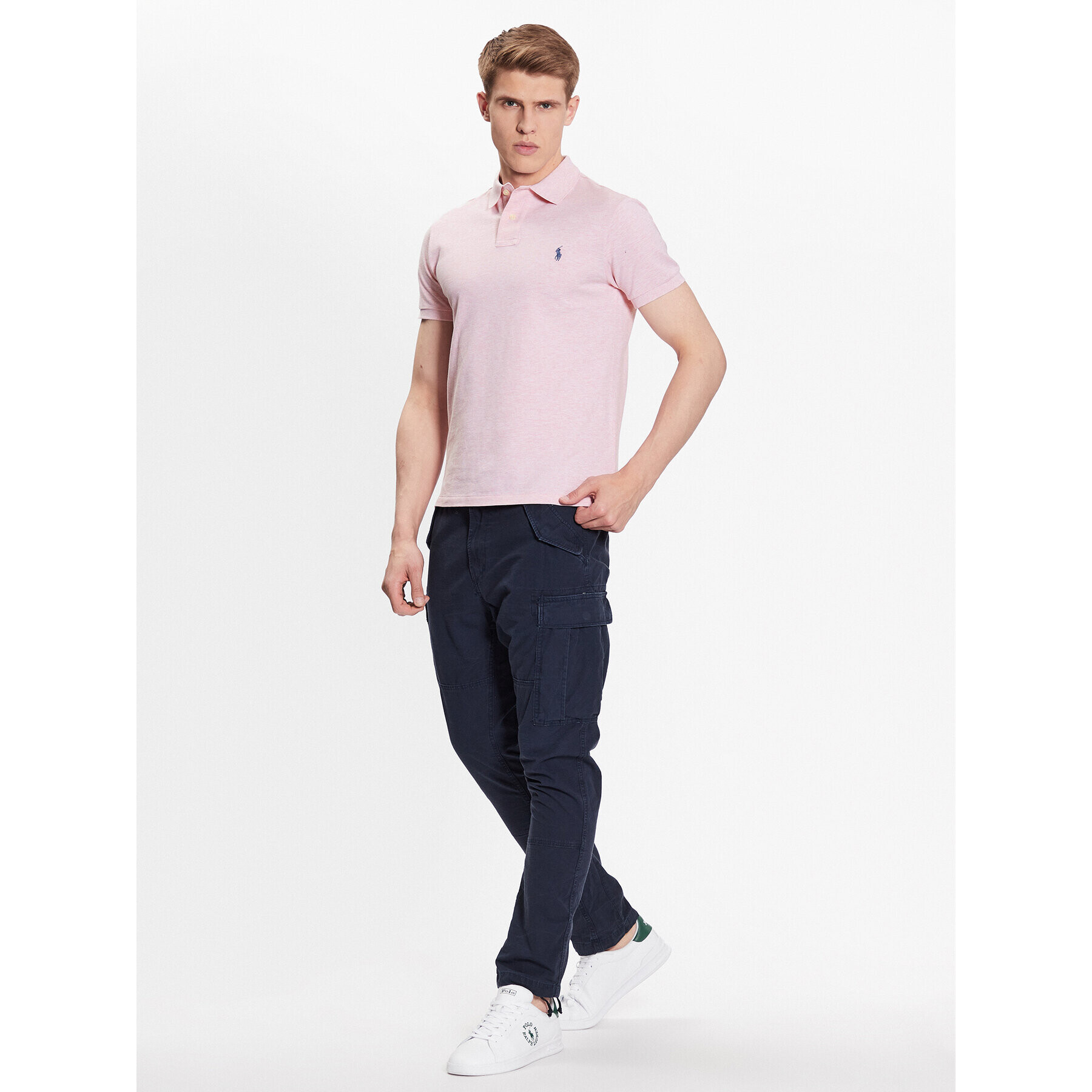 Polo Ralph Lauren Polokošile 710536856314 Růžová Slim Fit - Pepit.cz