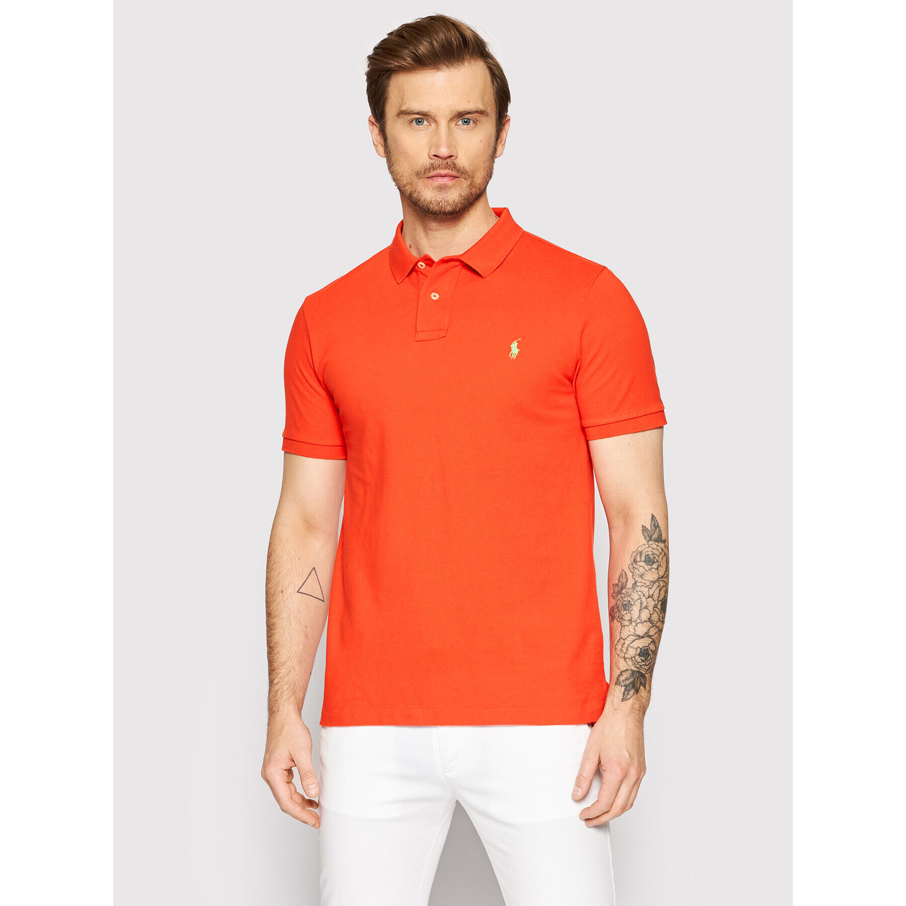 Polo Ralph Lauren Polokošile 710536856323 Červená Slim Fit - Pepit.cz