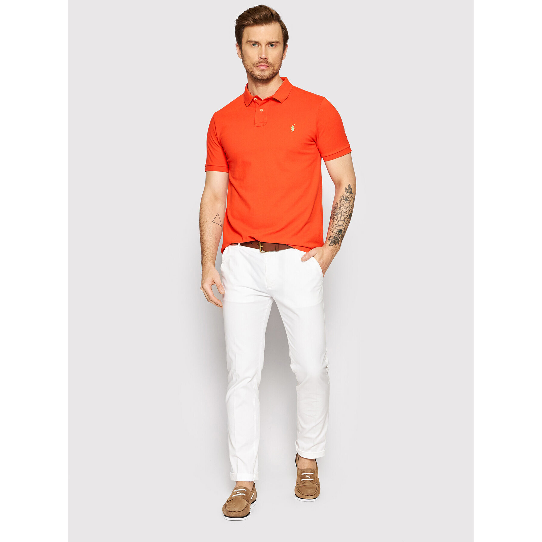 Polo Ralph Lauren Polokošile 710536856323 Červená Slim Fit - Pepit.cz