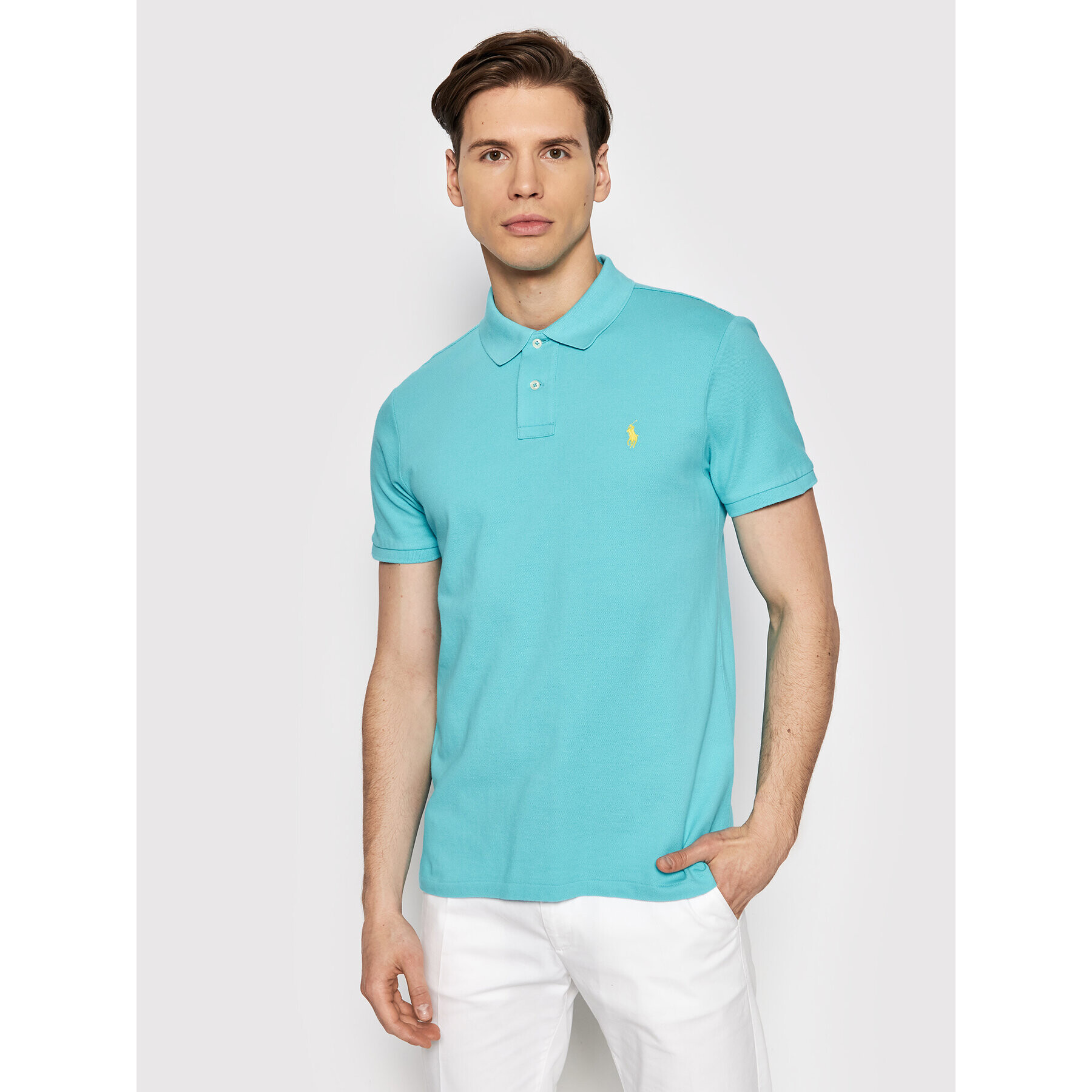 Polo Ralph Lauren Polokošile 710536856326 Modrá Slim Fit - Pepit.cz