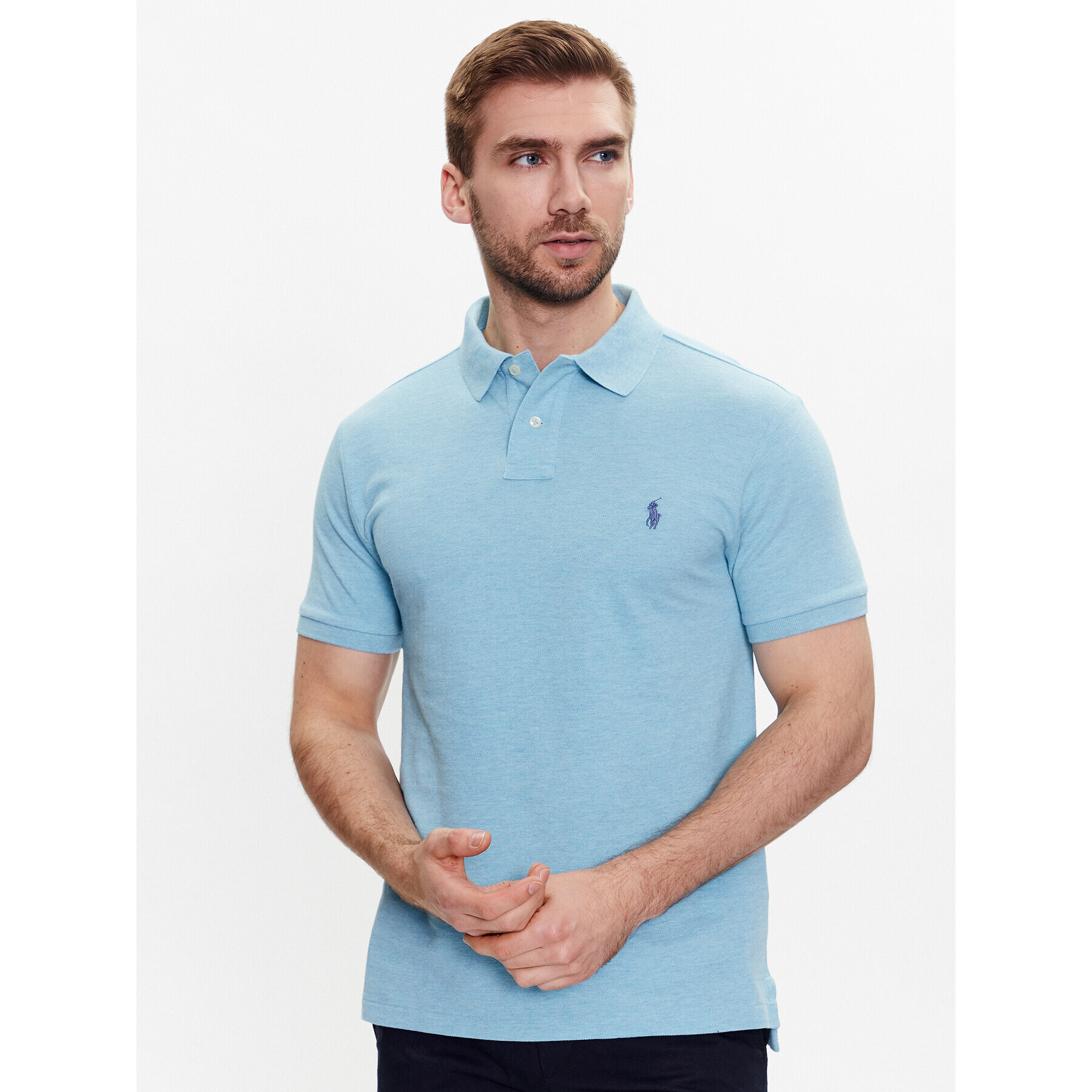 Polo Ralph Lauren Polokošile 710536856357 Modrá Slim Fit - Pepit.cz