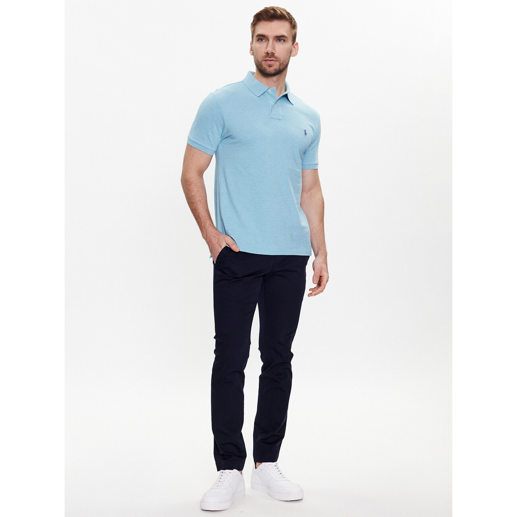 Polo Ralph Lauren Polokošile 710536856357 Modrá Slim Fit - Pepit.cz