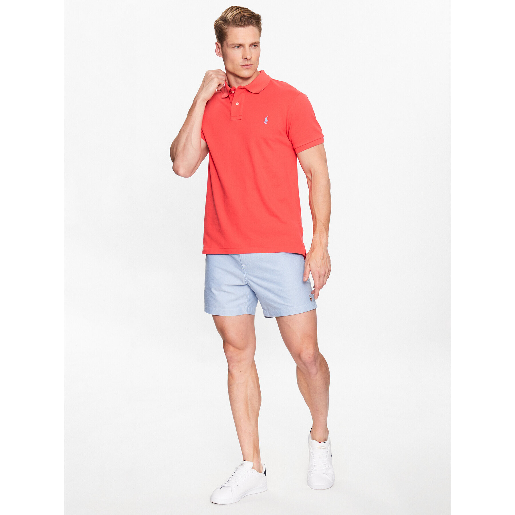 Polo Ralph Lauren Polokošile 710536856360 Červená Slim Fit - Pepit.cz