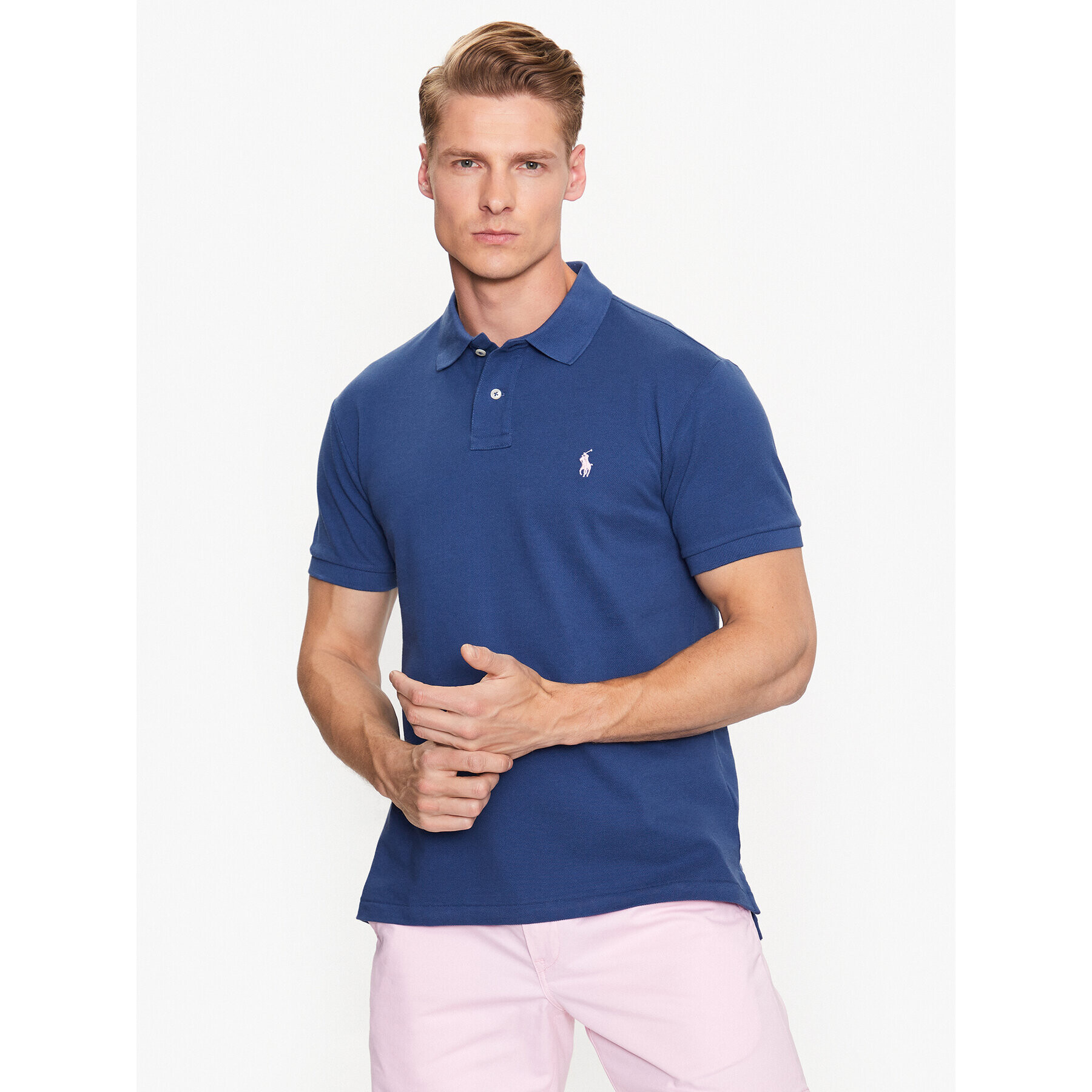 Polo Ralph Lauren Polokošile 710536856368 Tmavomodrá Slim Fit - Pepit.cz