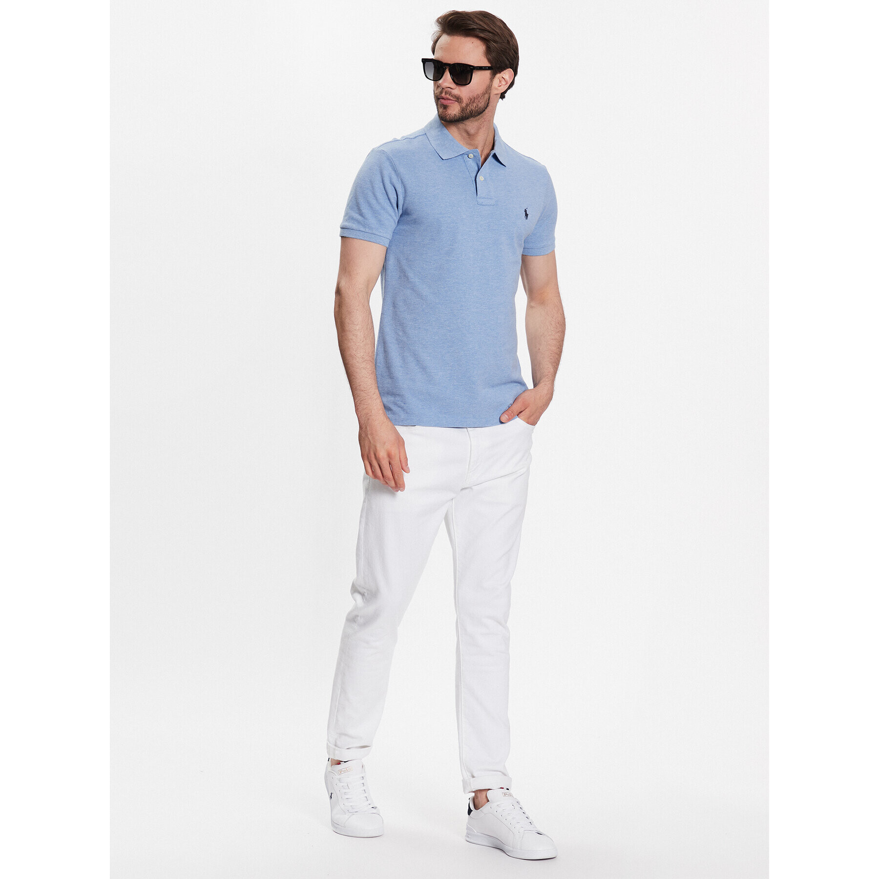 Polo Ralph Lauren Polokošile 710548797013 Modrá Slim Fit - Pepit.cz