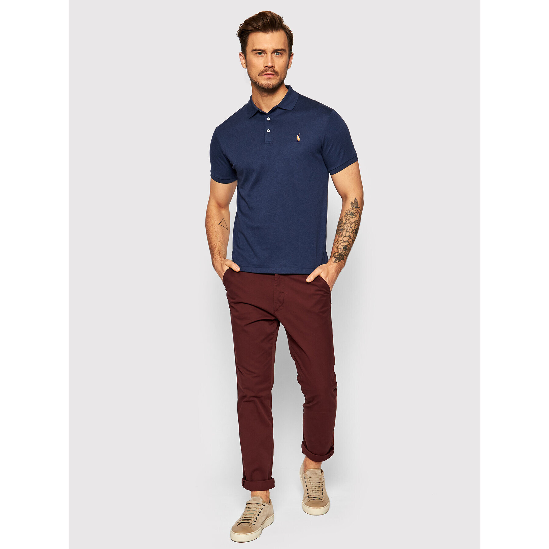 Polo Ralph Lauren Polokošile 710652578 Tmavomodrá Slim Fit - Pepit.cz