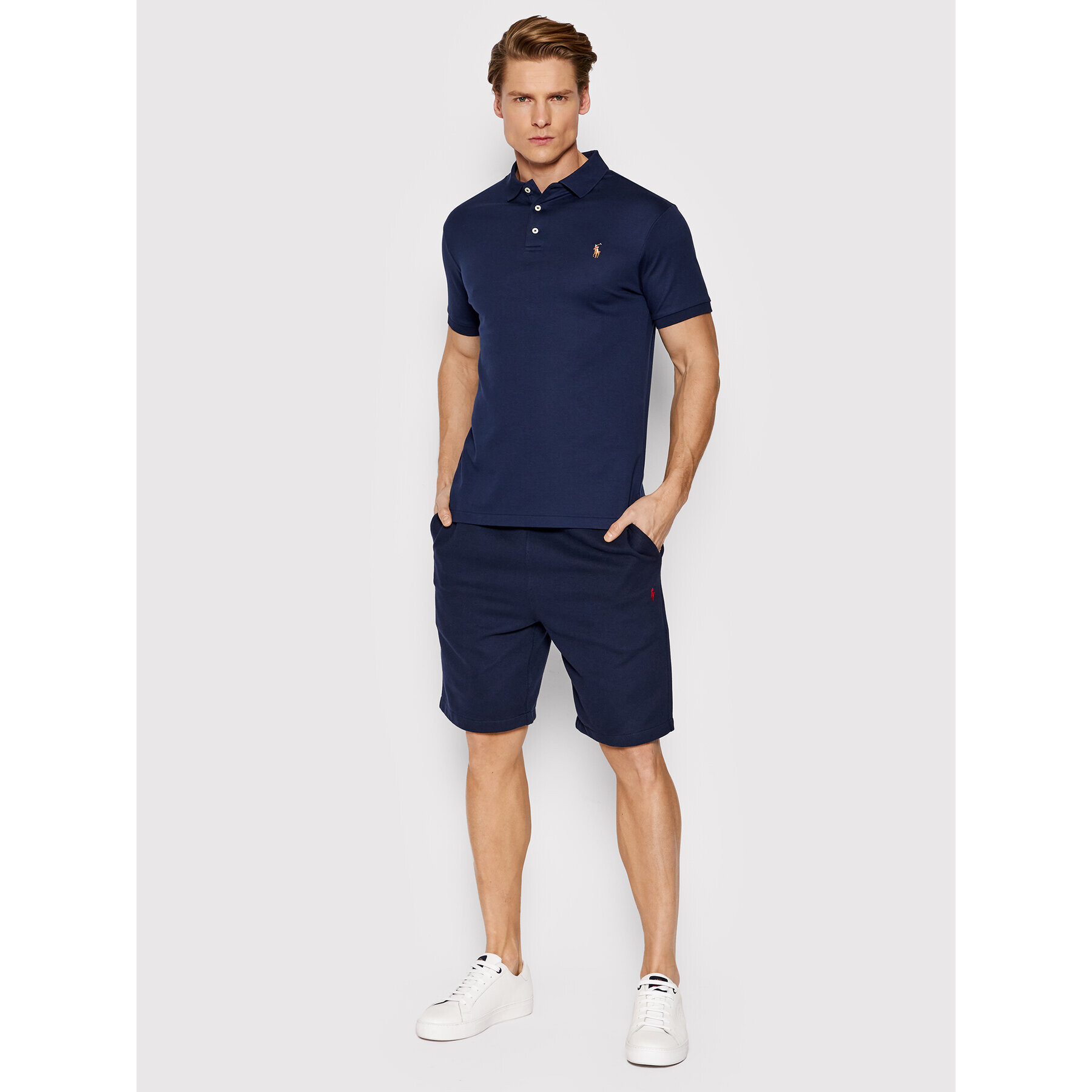 Polo Ralph Lauren Polokošile 710685514003 Tmavomodrá Slim Fit - Pepit.cz