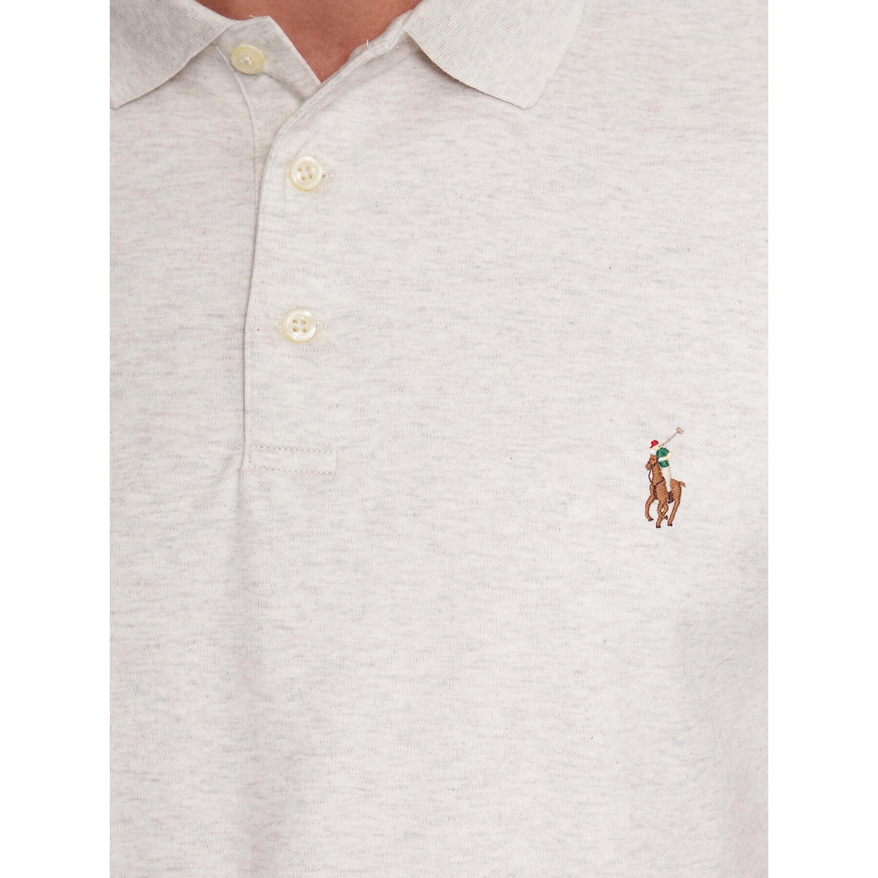 Polo Ralph Lauren Polokošile 710713130002 Šedá Custom Slim Fit - Pepit.cz